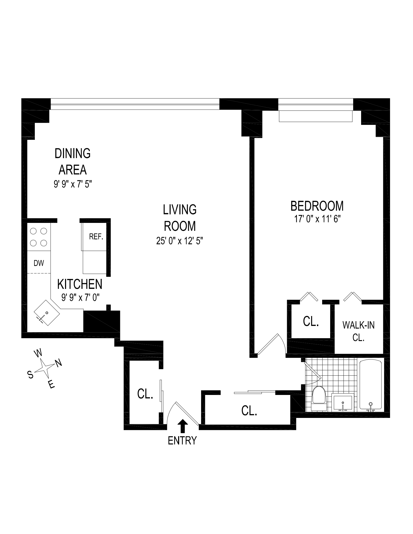 Floorplan for 165 West End Avenue, 5B