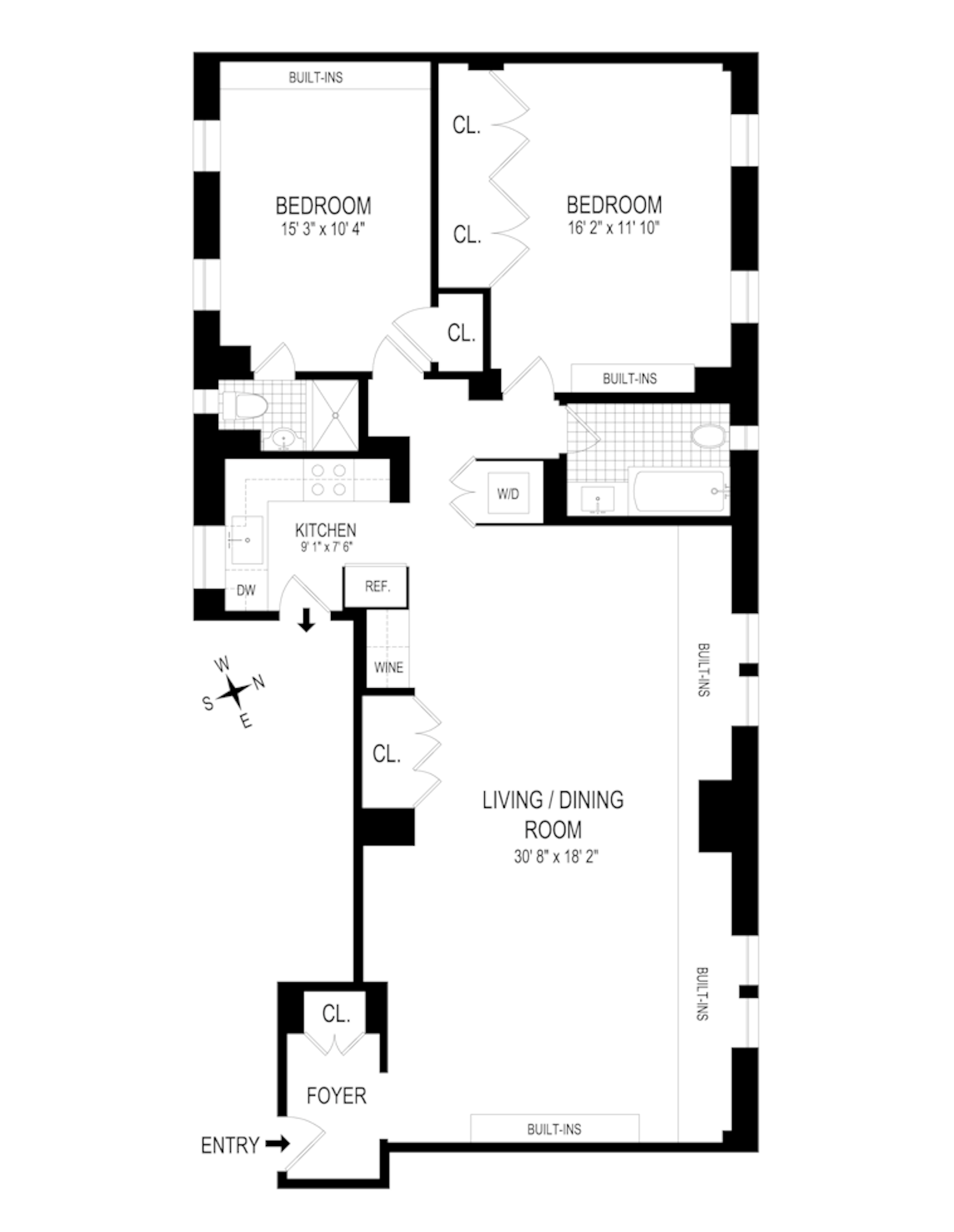 Floorplan for 17 West 71st Street, 3C