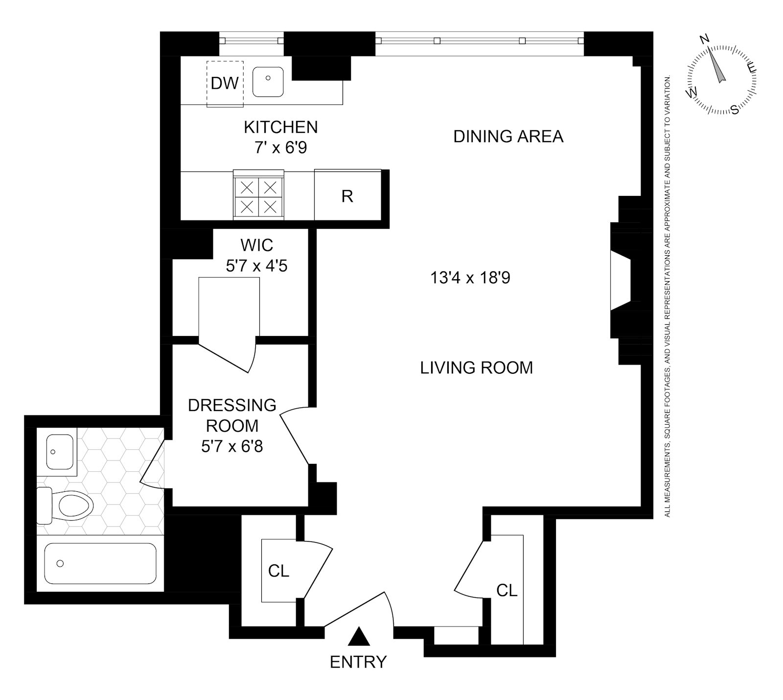 Floorplan for 140 East 28th Street, 6E