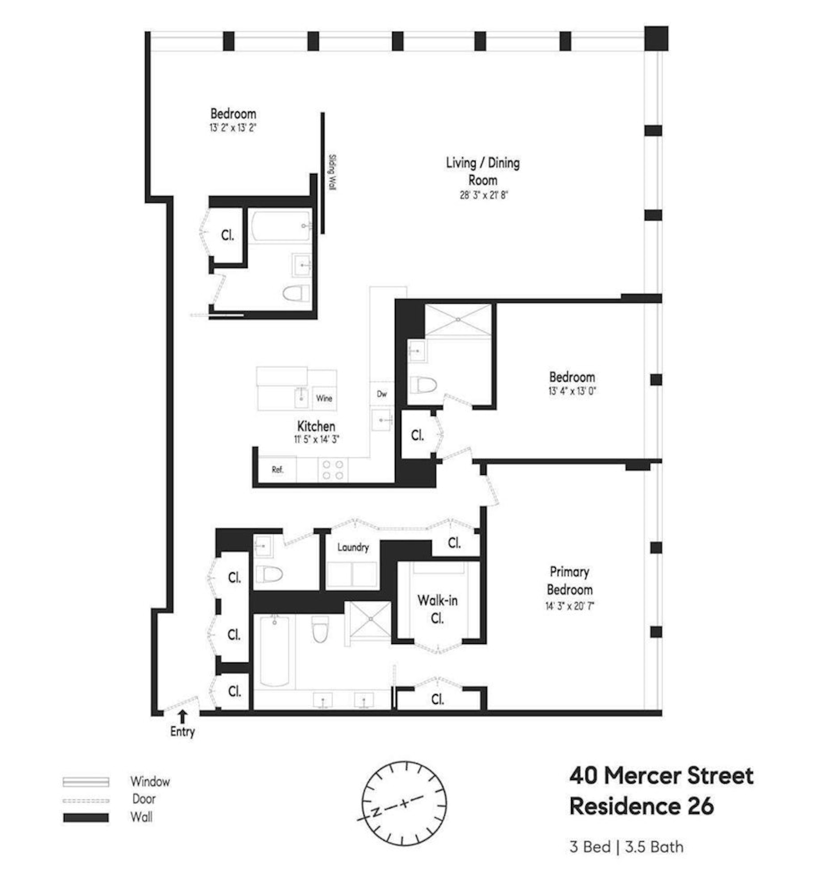 Floorplan for 40 Mercer Street, 26