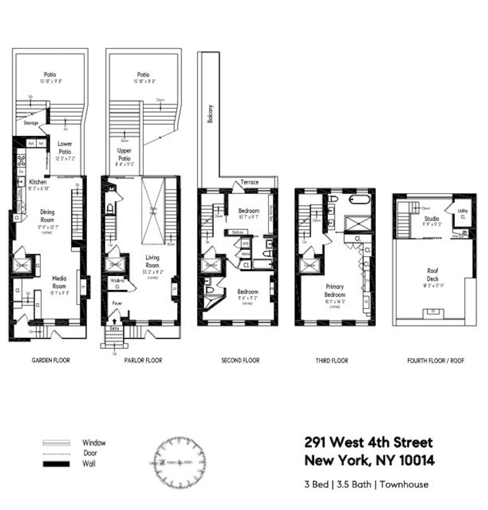 Floorplan for 291 West 4th Street