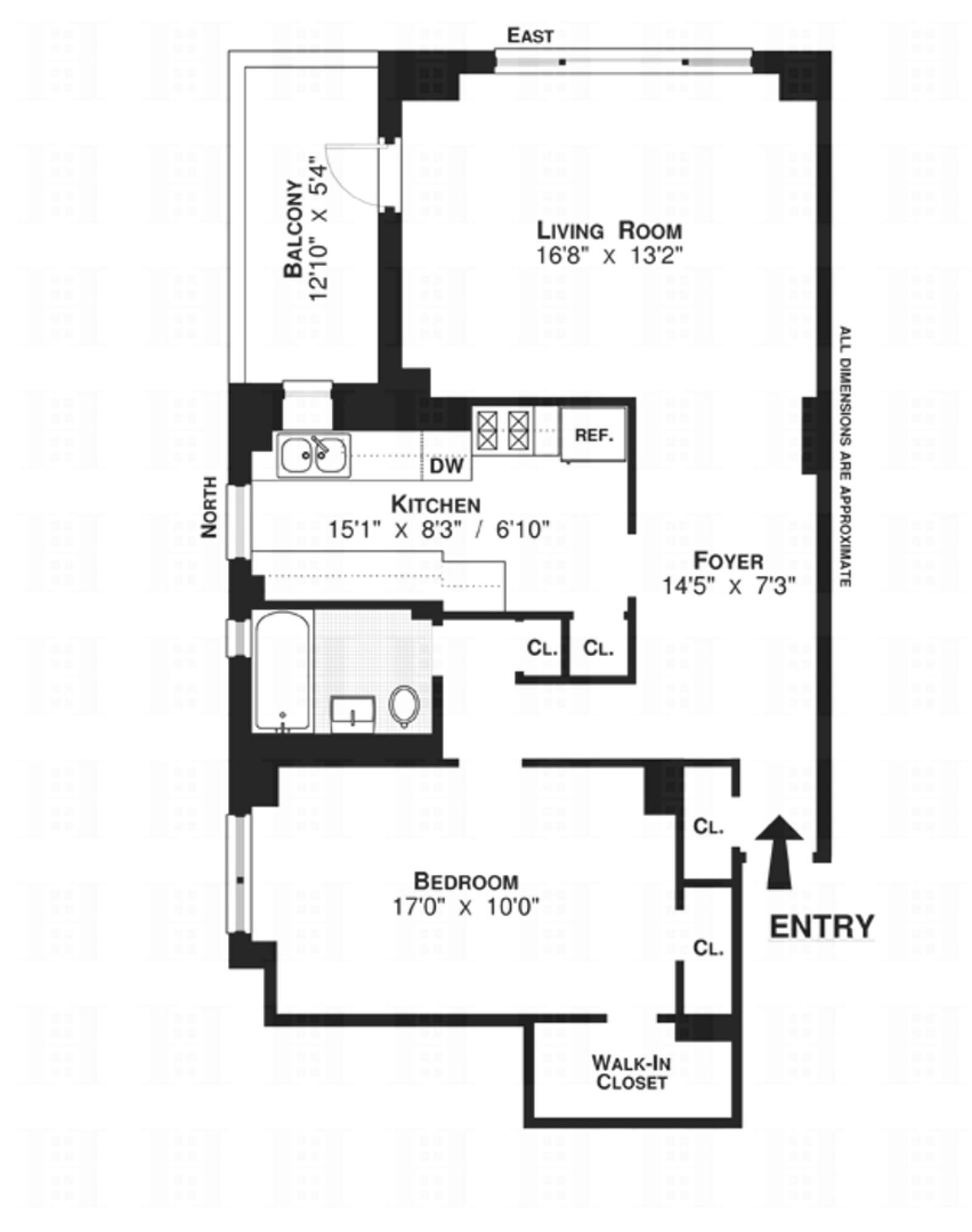 Floorplan for 573 Grand Street, D103