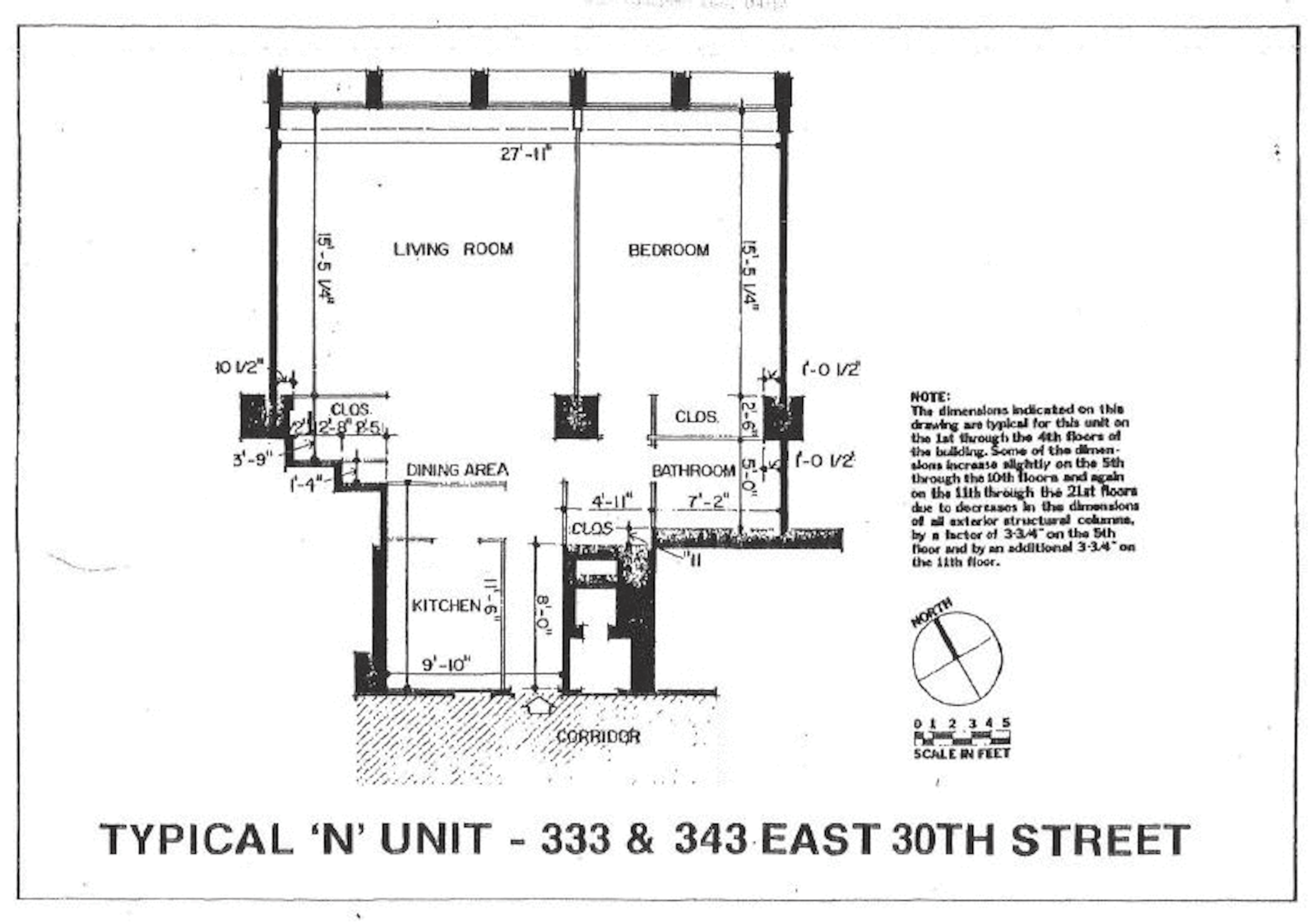 Floorplan for 333 East 30th Street, 2N