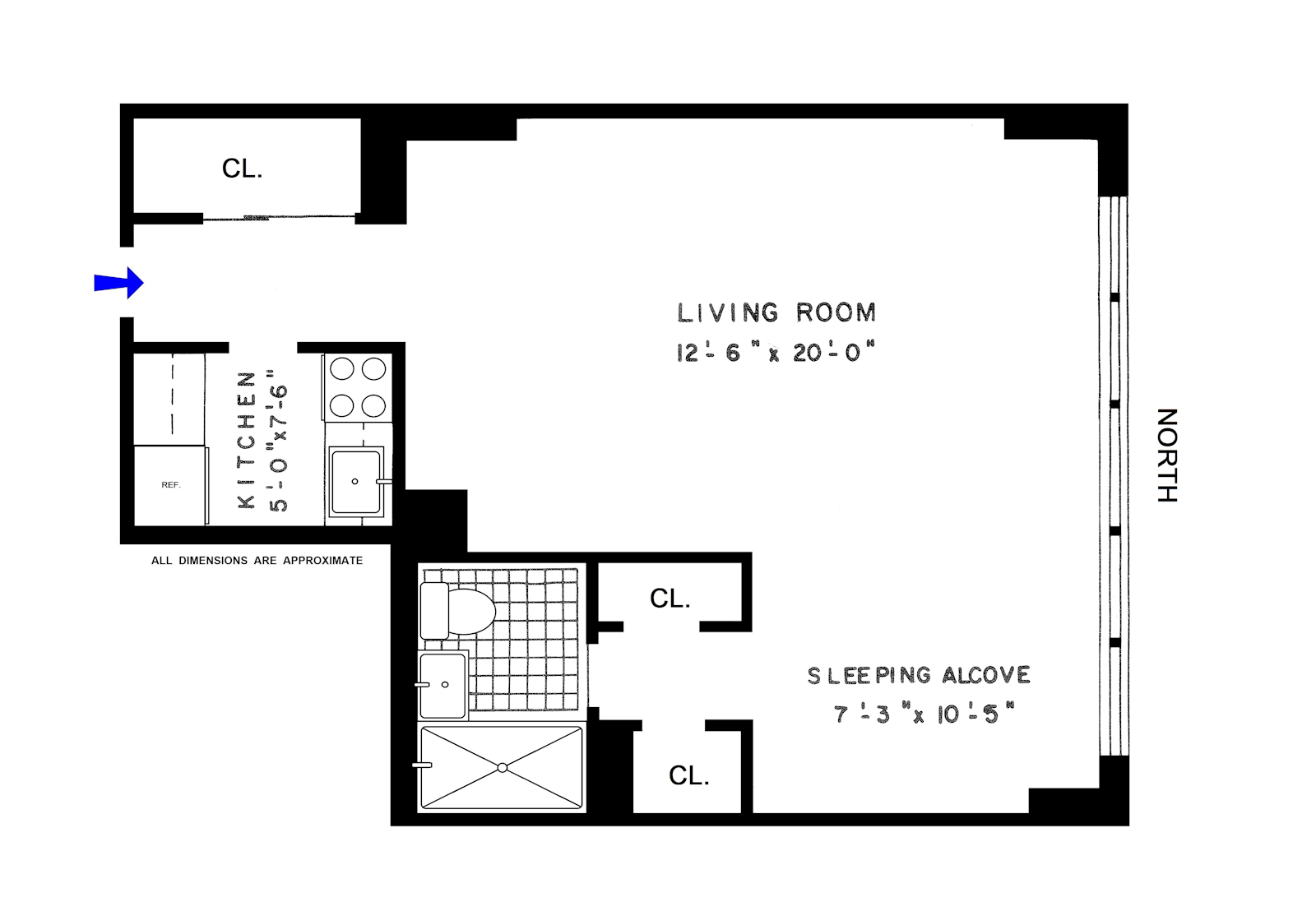 Floorplan for 200 East 15th Street, 2K