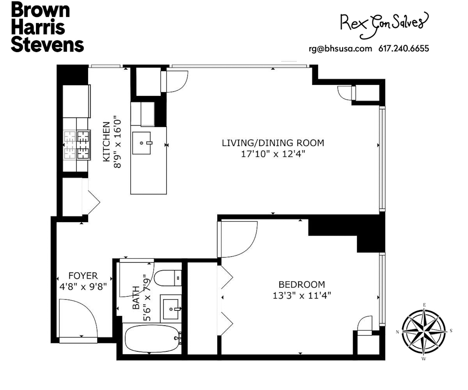 Floorplan for 250 West 27th Street, 5E