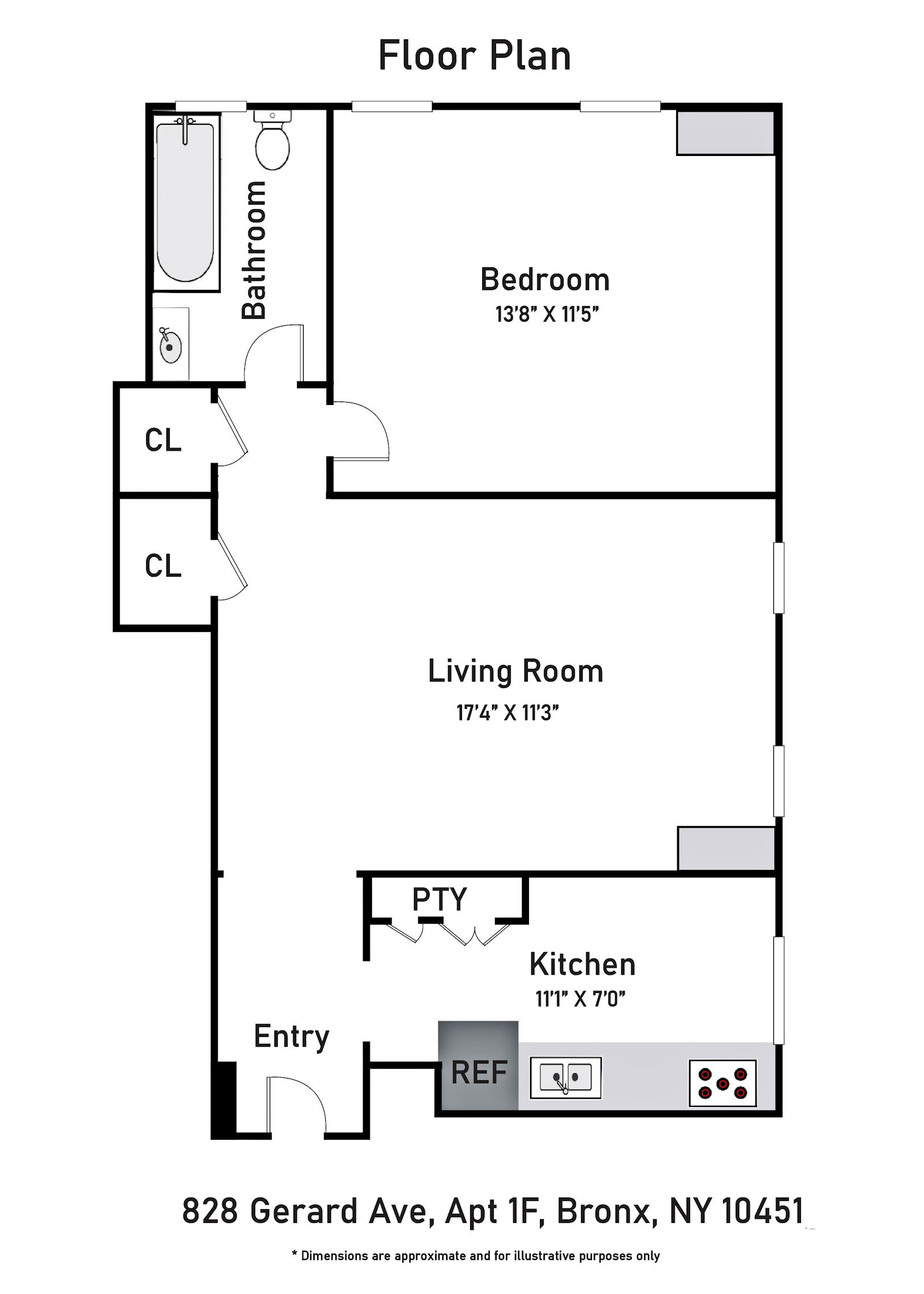 Floorplan for 828 Gerard Avenue