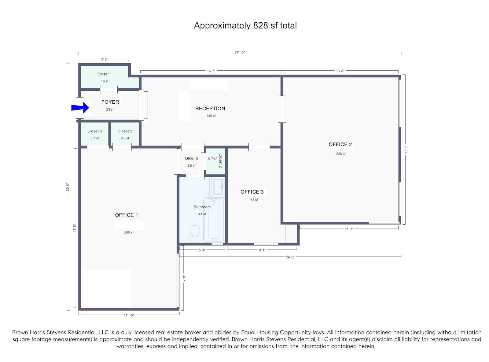 Floorplan for 310 East 75th Street, 5K