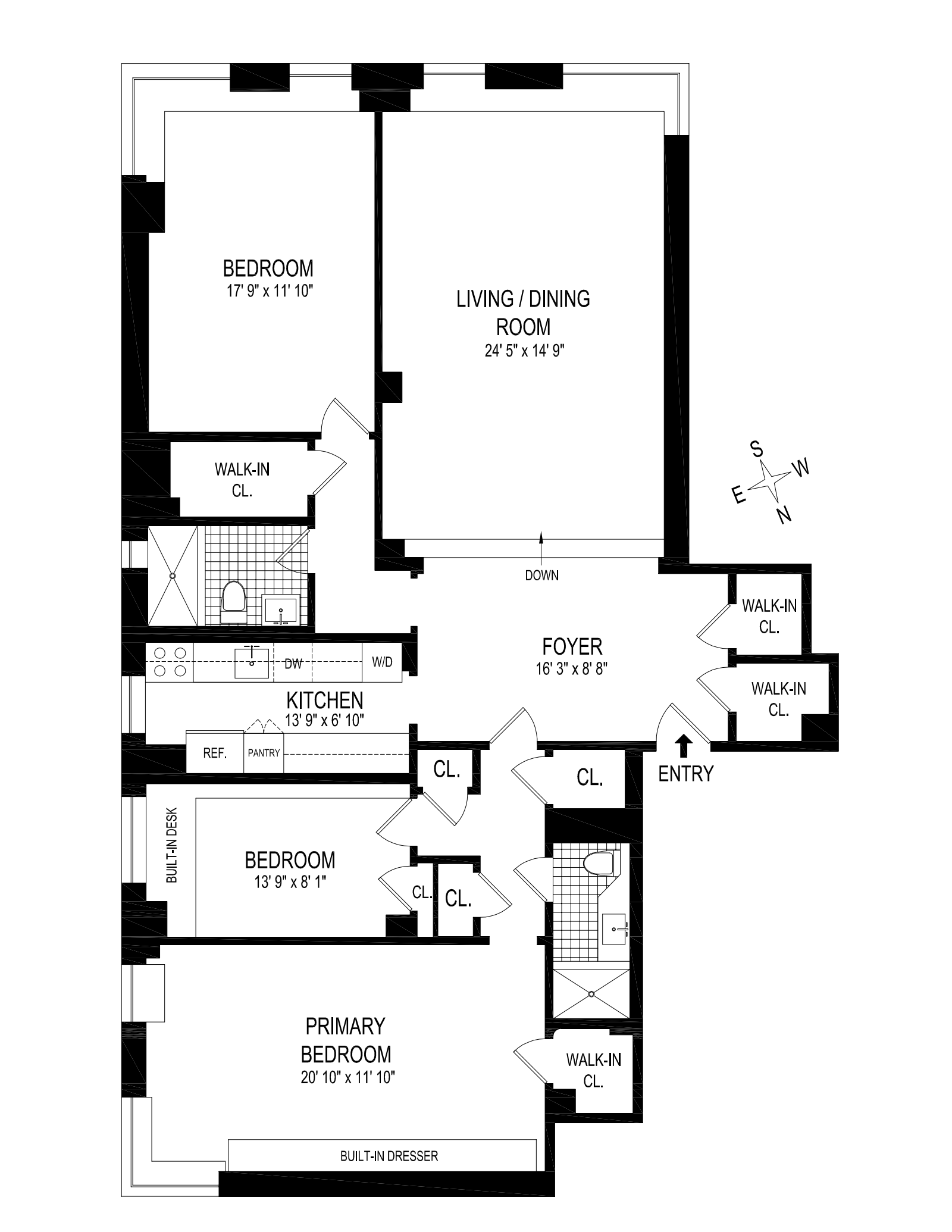 Floorplan for 100 Riverside Drive, 3D