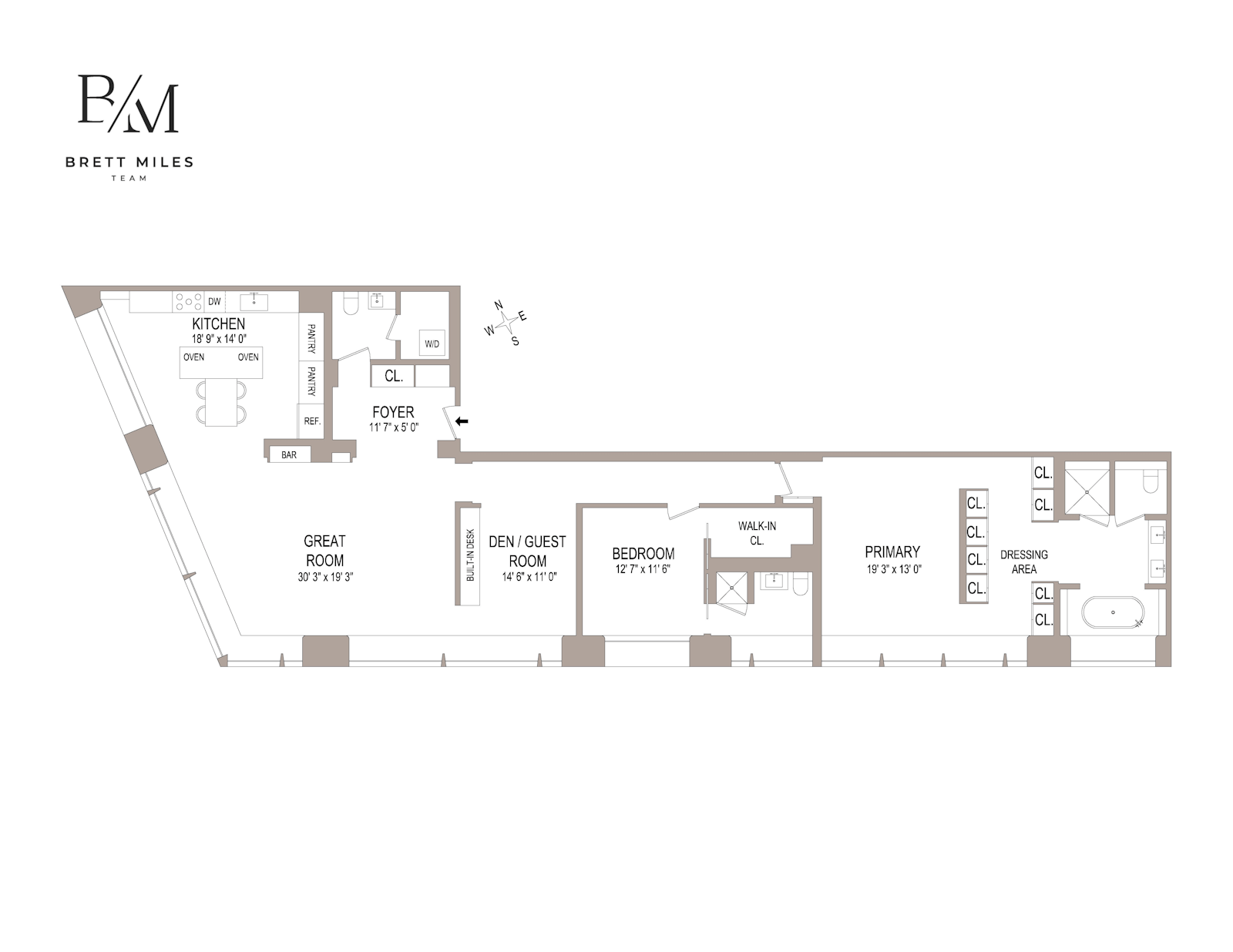 Floorplan for 551 West 21st Street, 7B