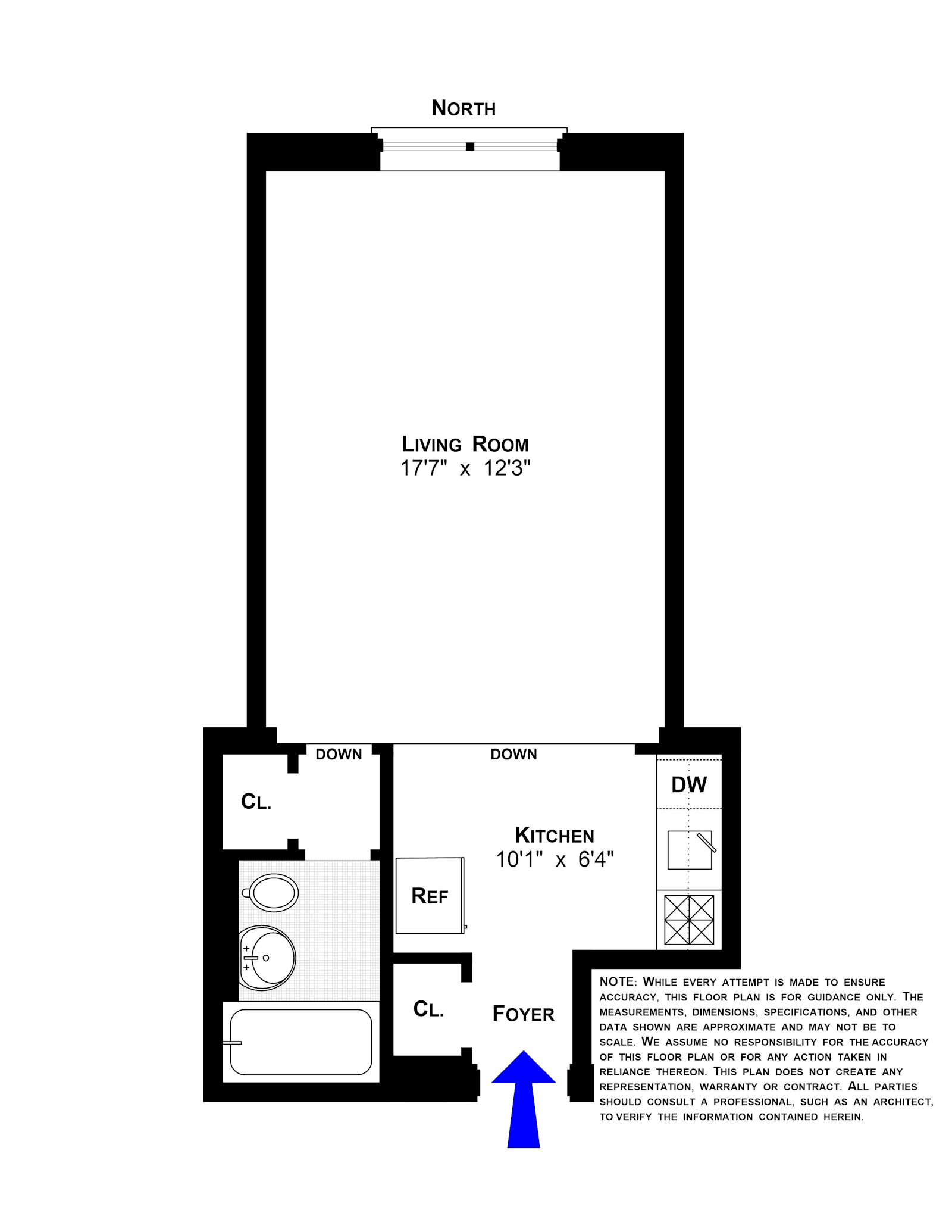 Floorplan for 145 East 29th Street, 2D