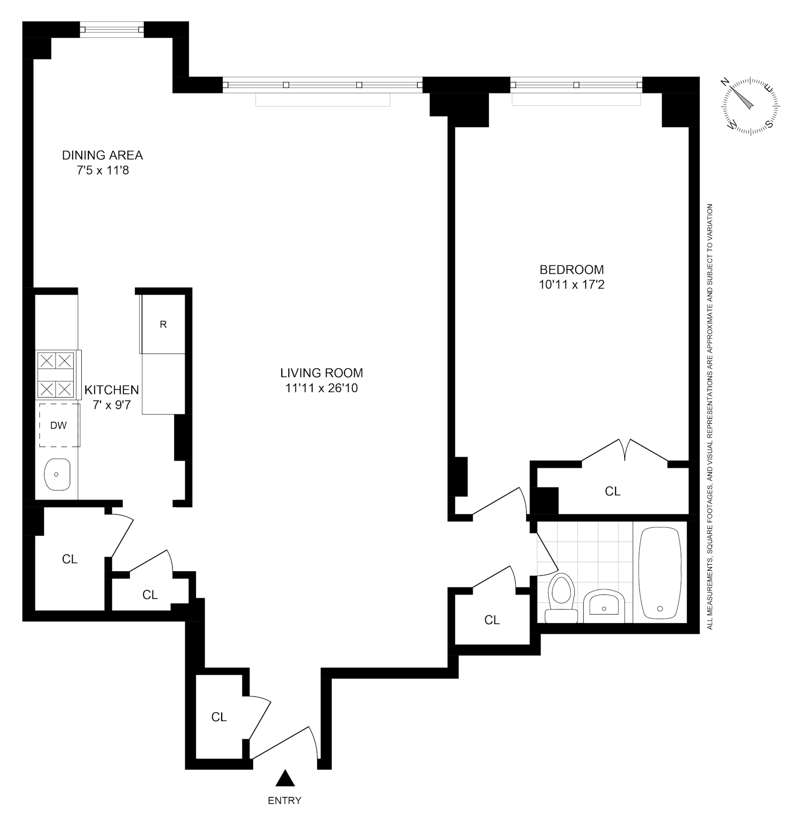 Floorplan for 215 East 80th Street, 3A