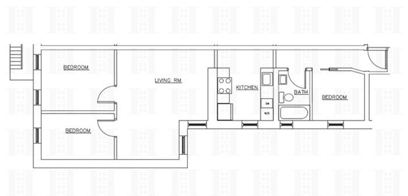 Floorplan for 230 West 140th Street