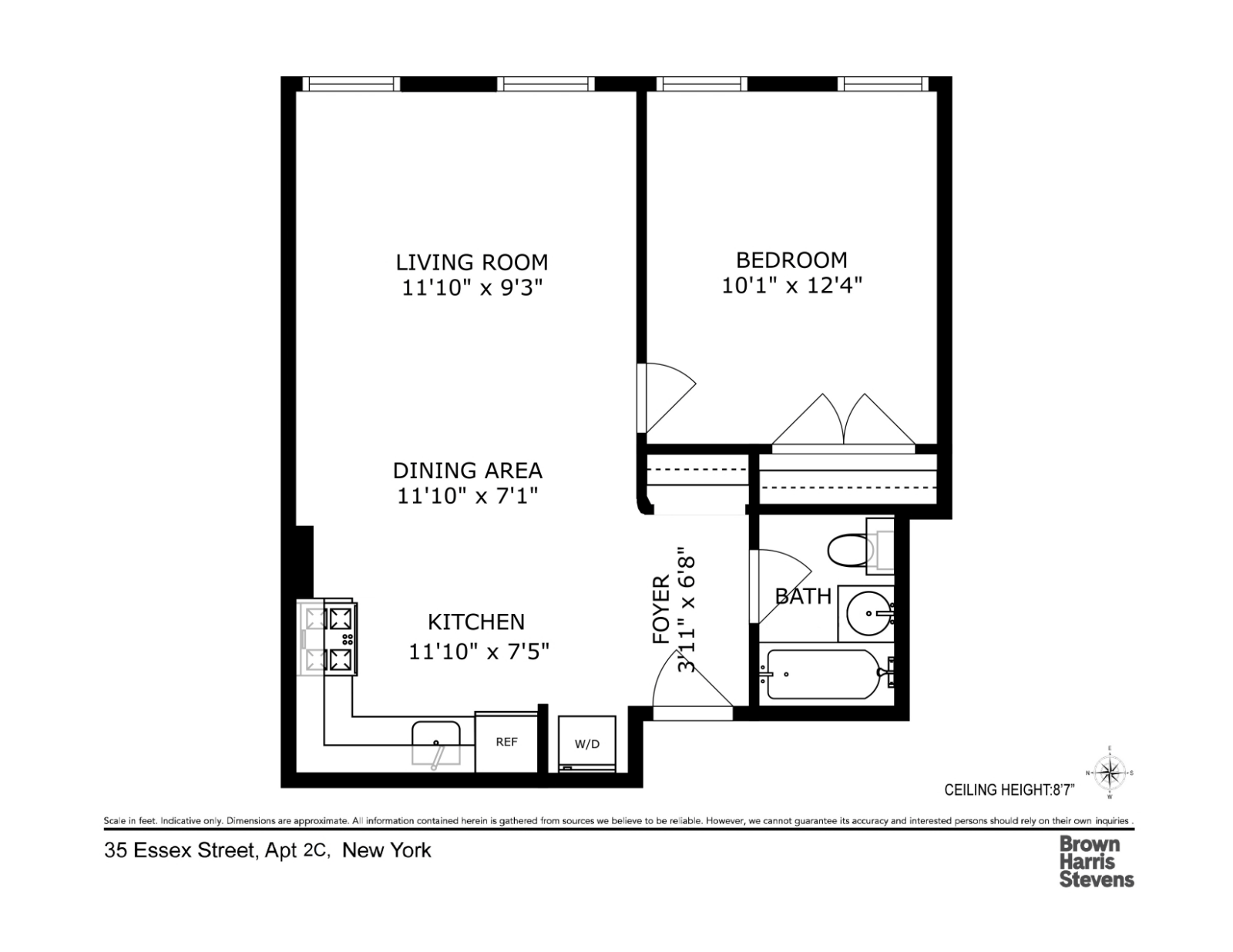 Floorplan for 35 Essex Street, 2C