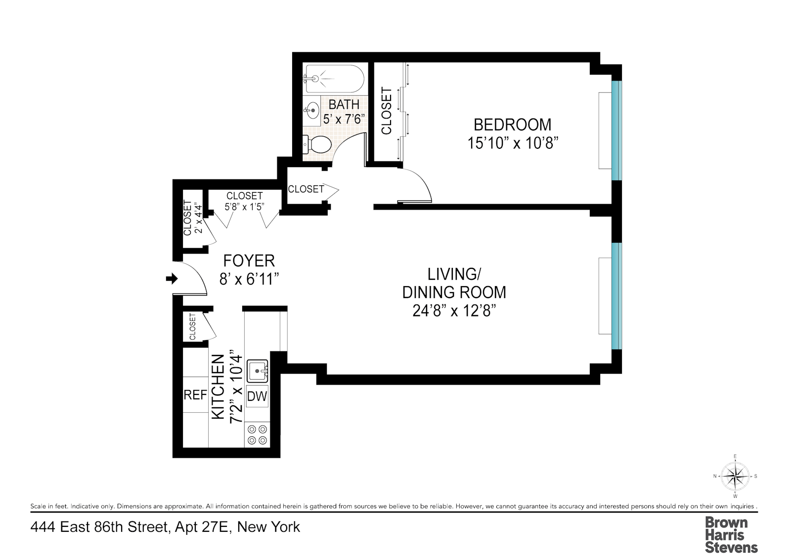 Floorplan for 444 East 86th Street, 27E