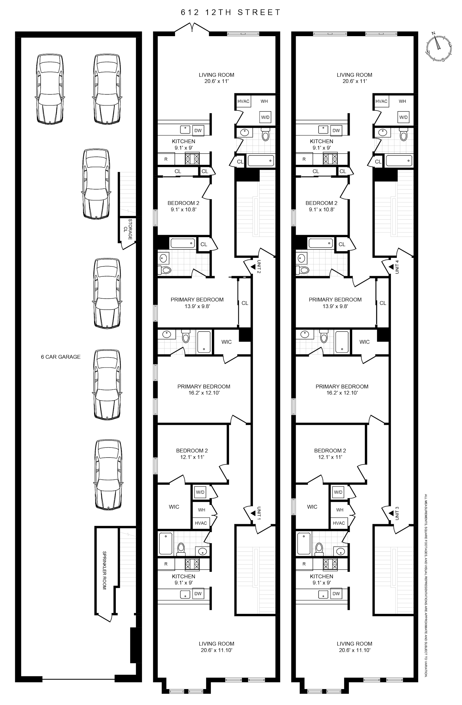 Floorplan for 612 12th Street