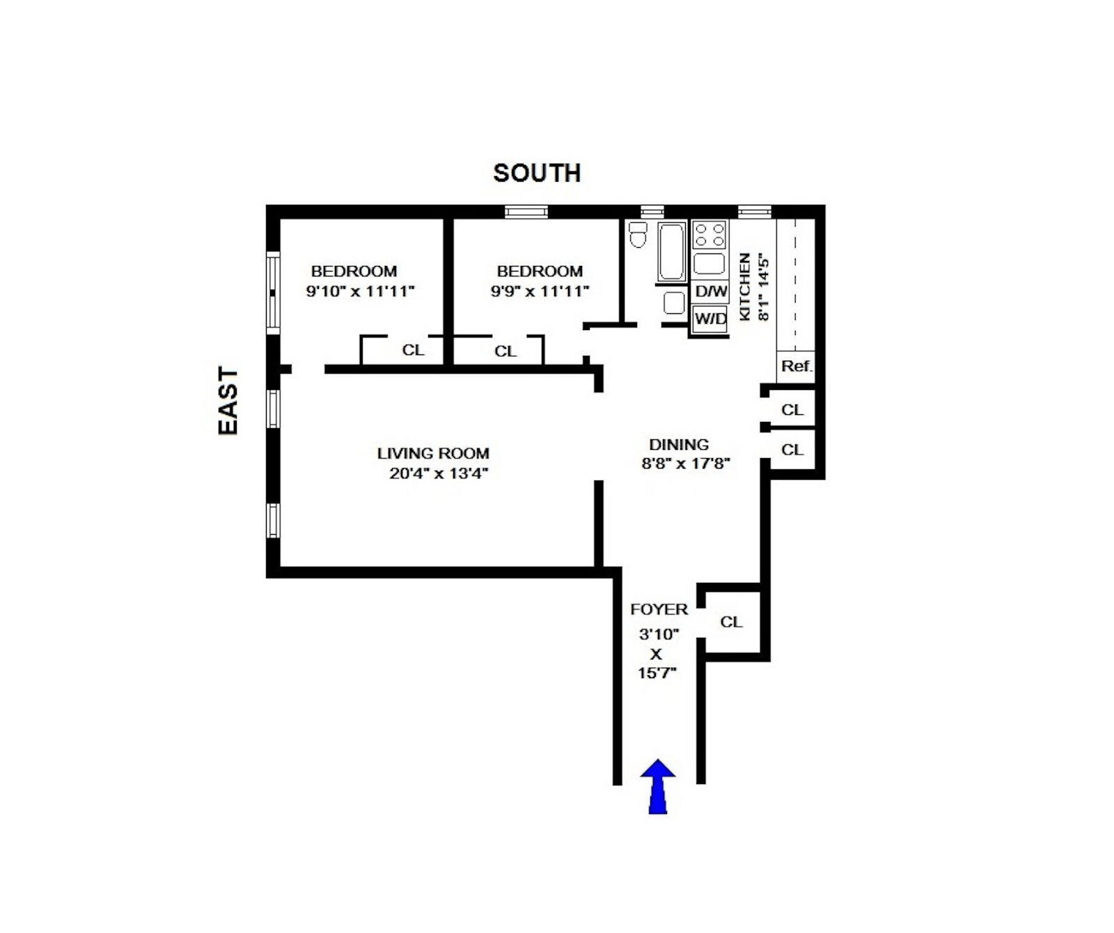 Floorplan for 120 East 89th Street, 6I