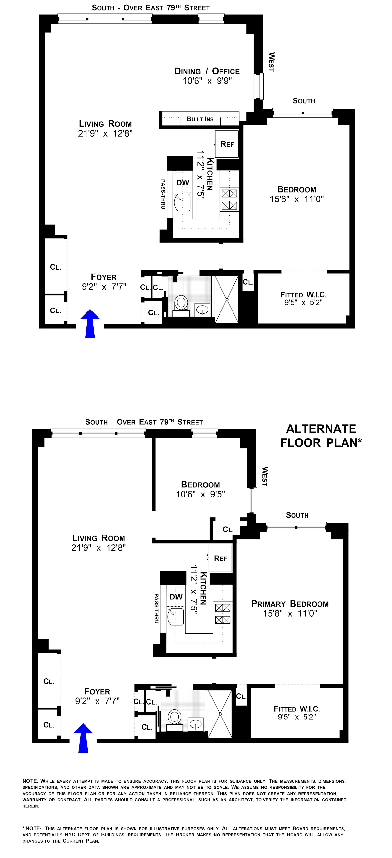 Floorplan for 425 East 79th Street, 5J