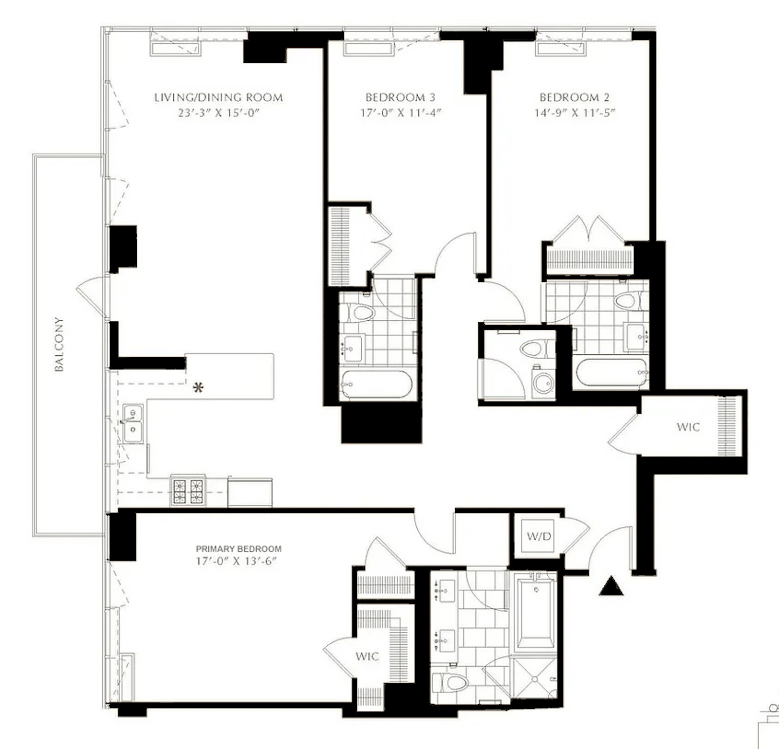 Floorplan for 640 West 237th Street, 12B