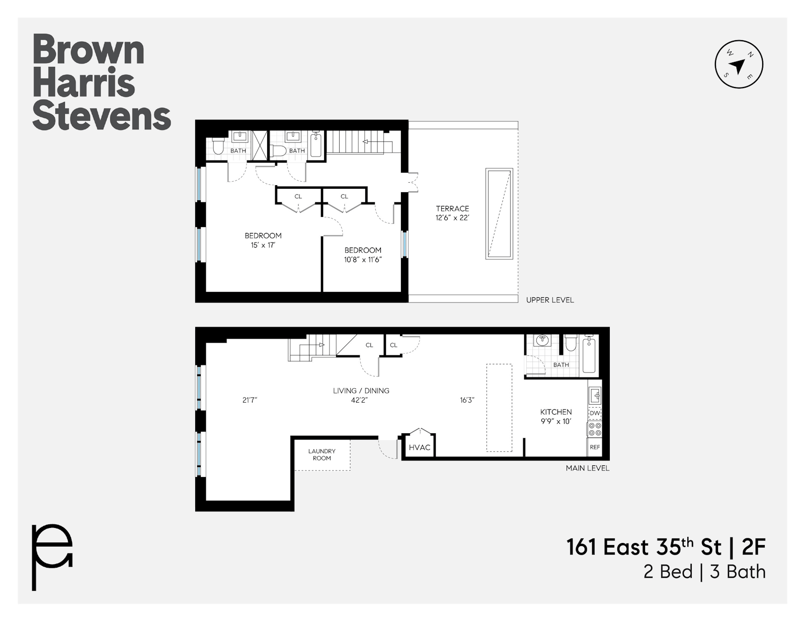 Floorplan for 161 East 35th Street, 2F