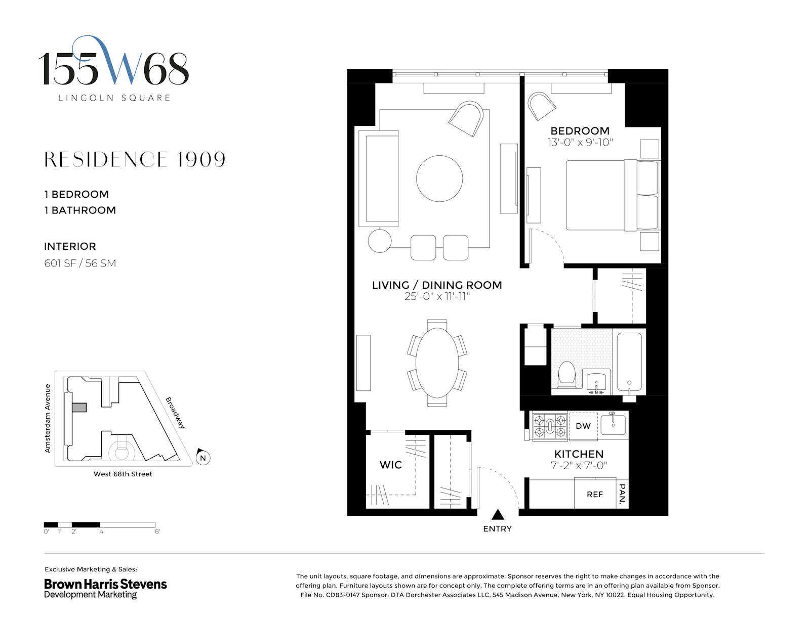 Floorplan for 155 West 68th Street, 1909