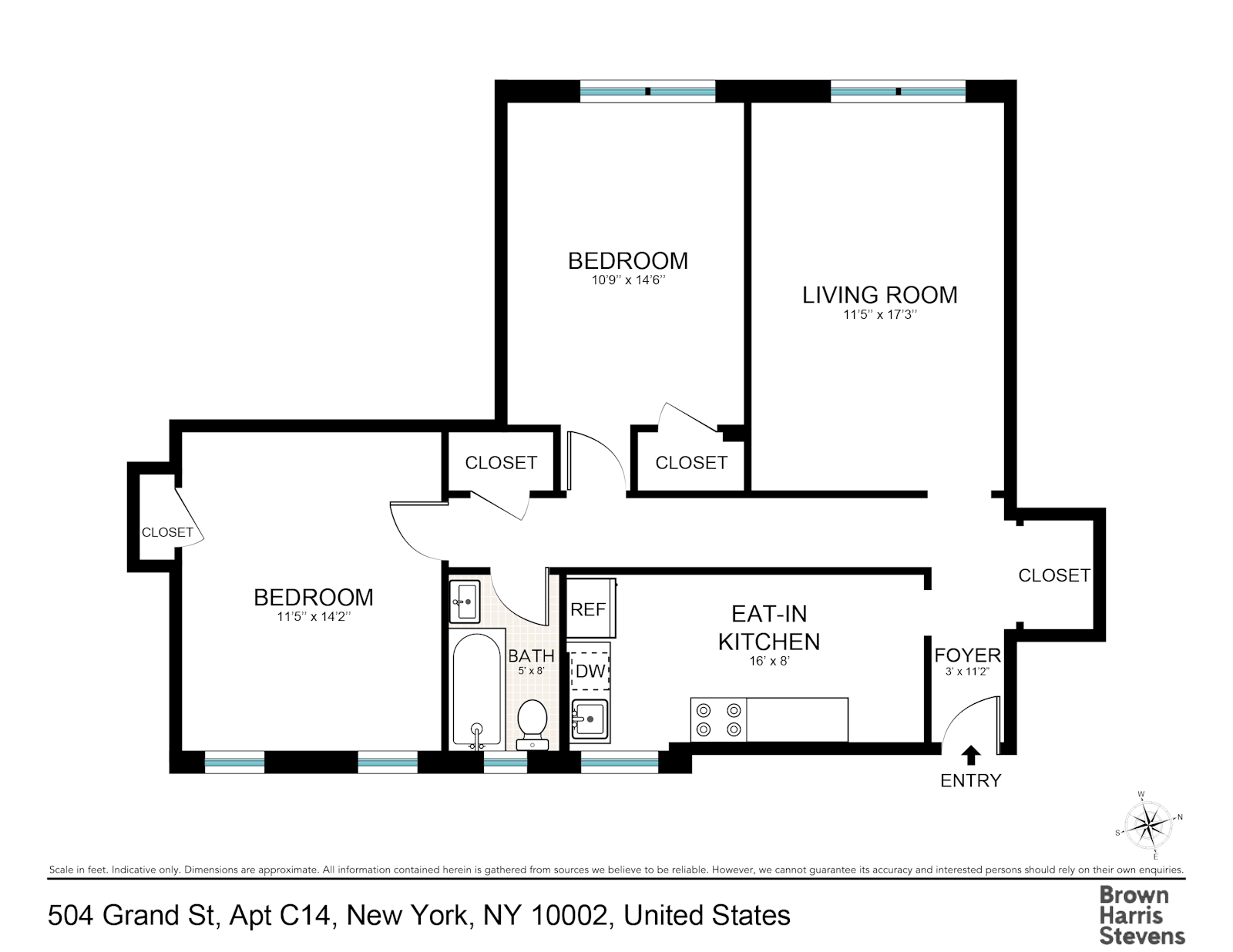 Floorplan for 504 Grand Street