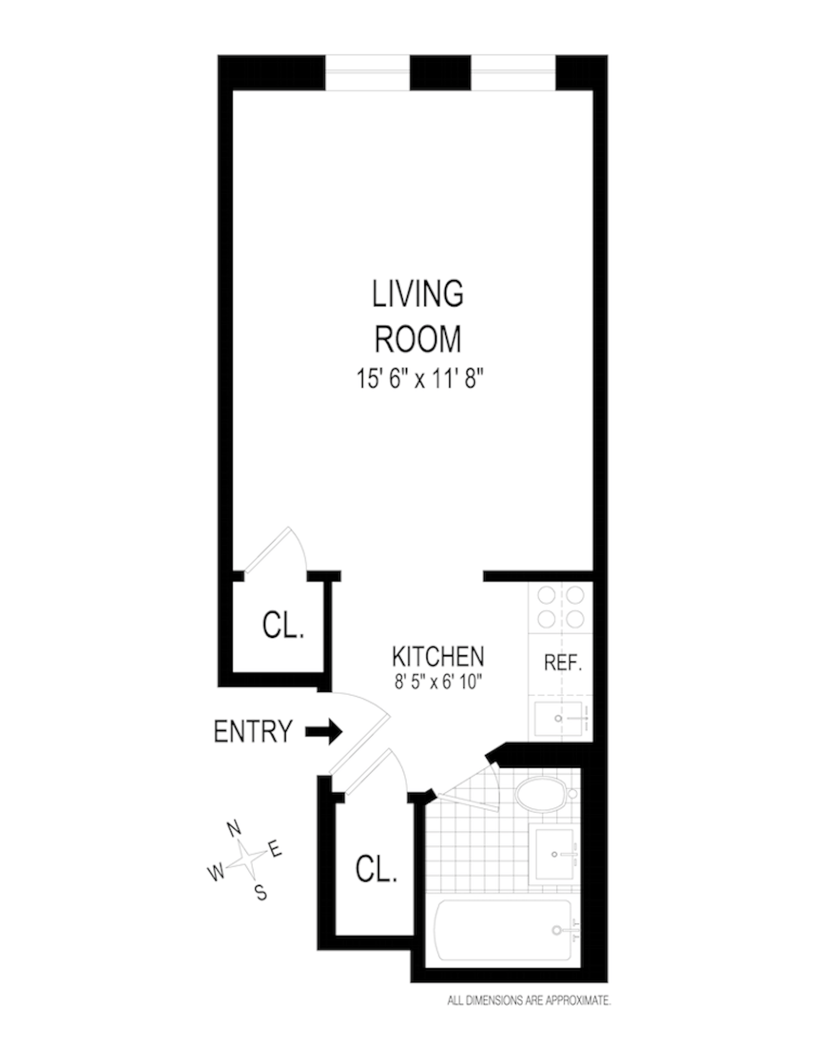 Floorplan for 235 East 54th Street, 2C