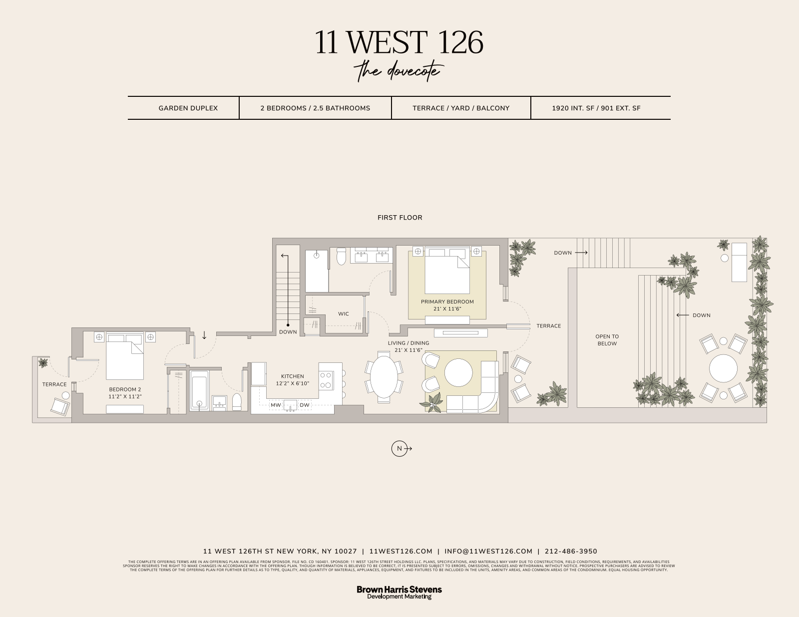 Floorplan for 11 West 126th Street, GARDENDPLX