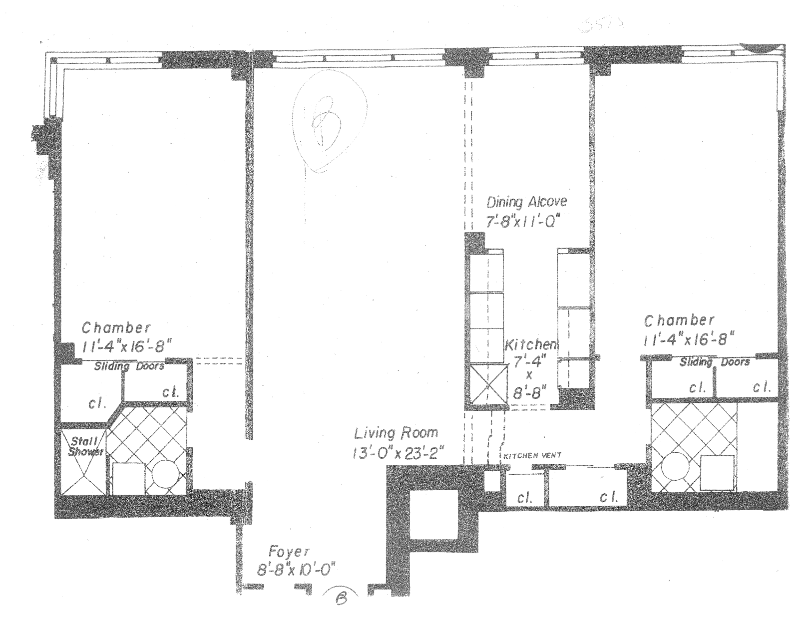 Floorplan for 3515 Henry Hudson Pkwy W, 9B