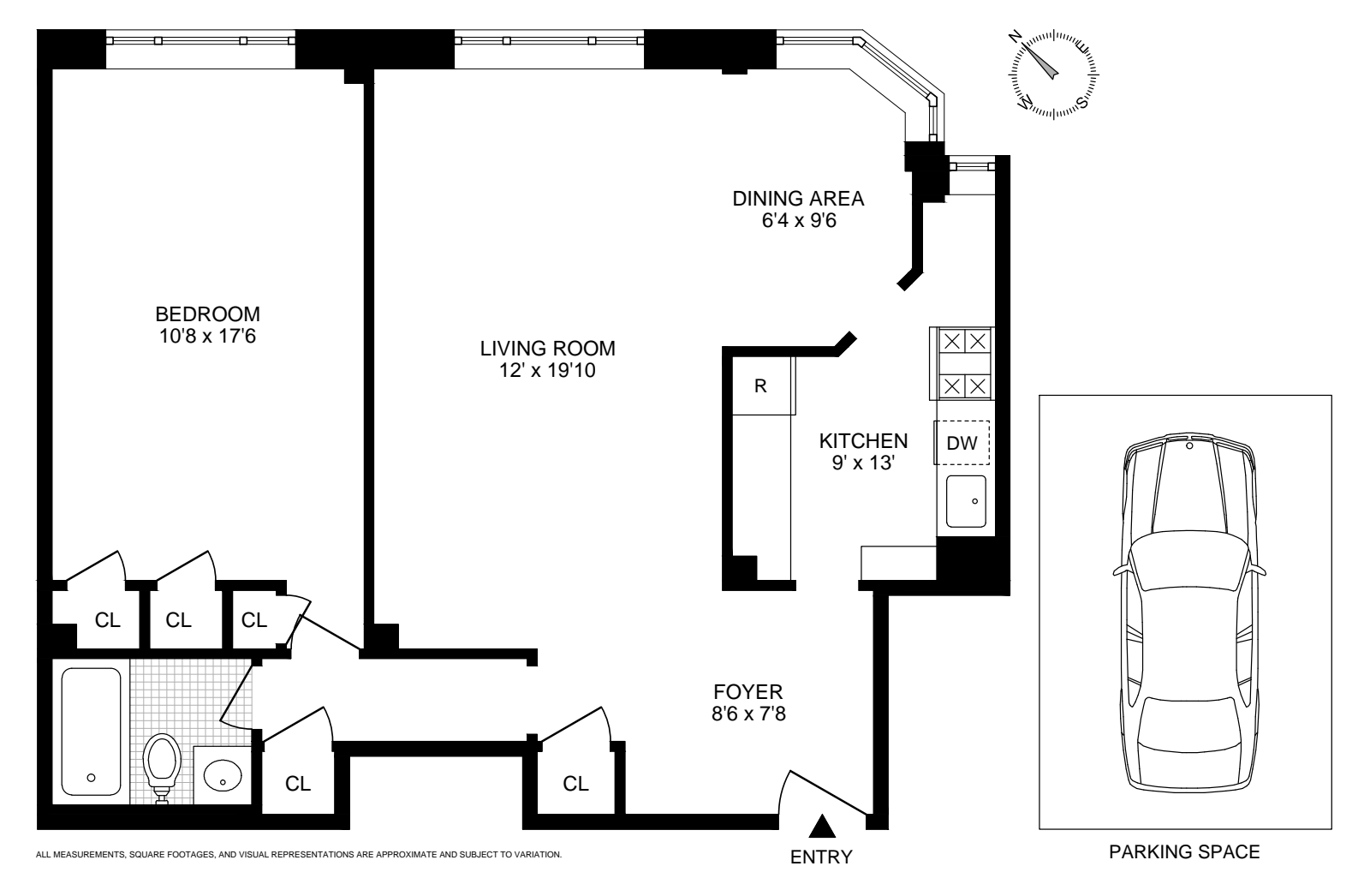 Floorplan for 130 Eighth Avenue, 1F