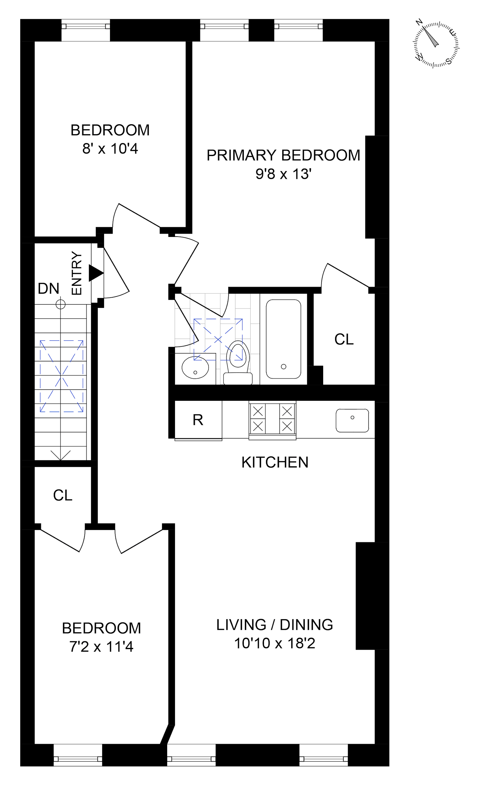 Floorplan for 295 Mac Donough Street, 3