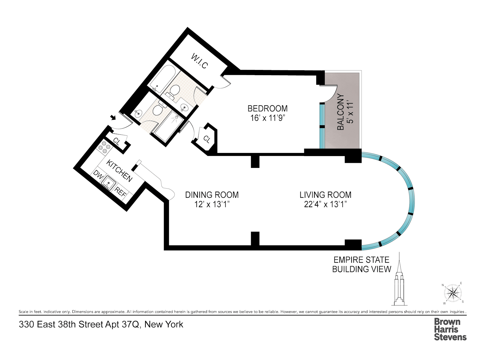 Floorplan for 330 East 38th Street, 37Q