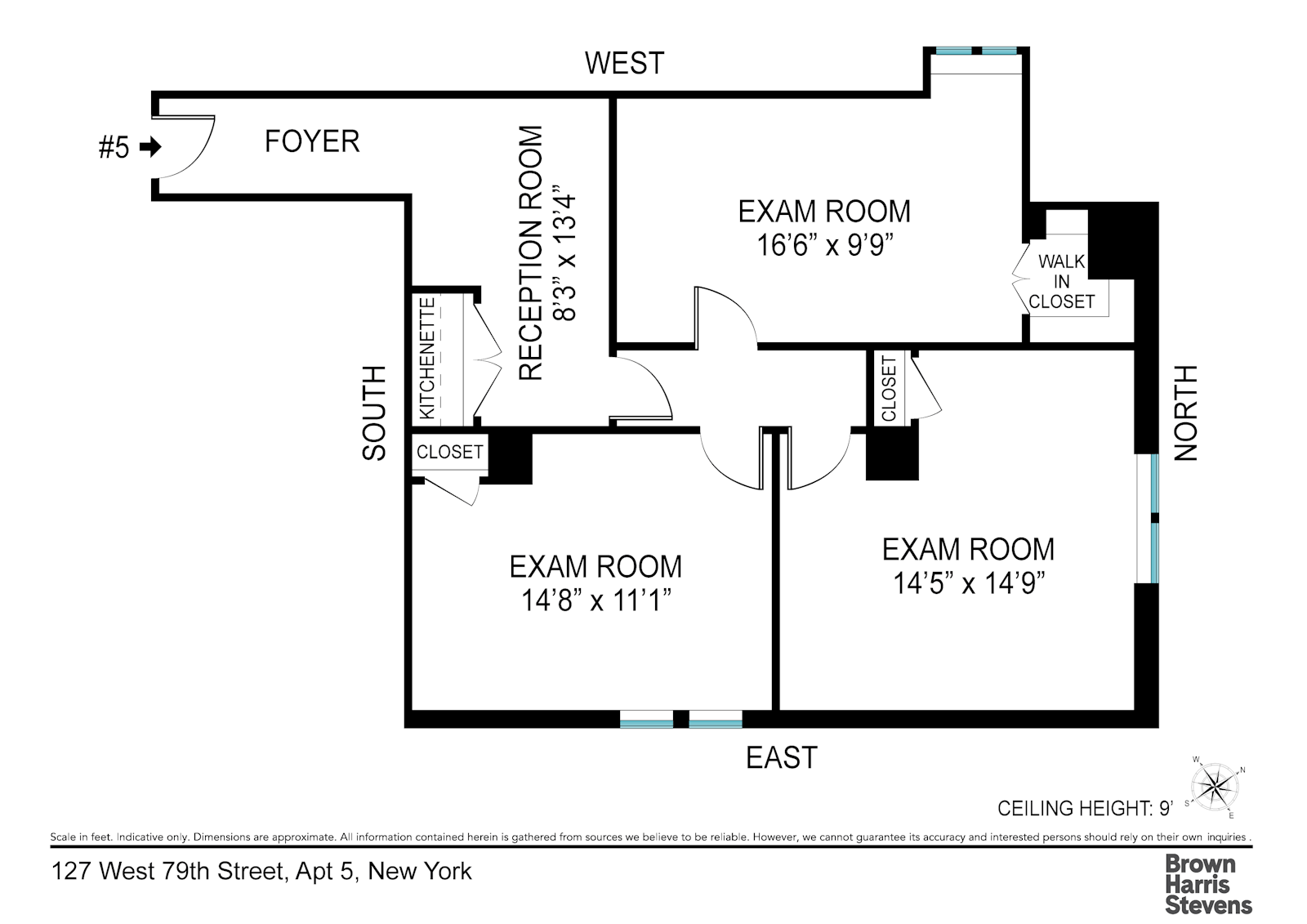 Floorplan for 127 West 79th Street, SUITE5