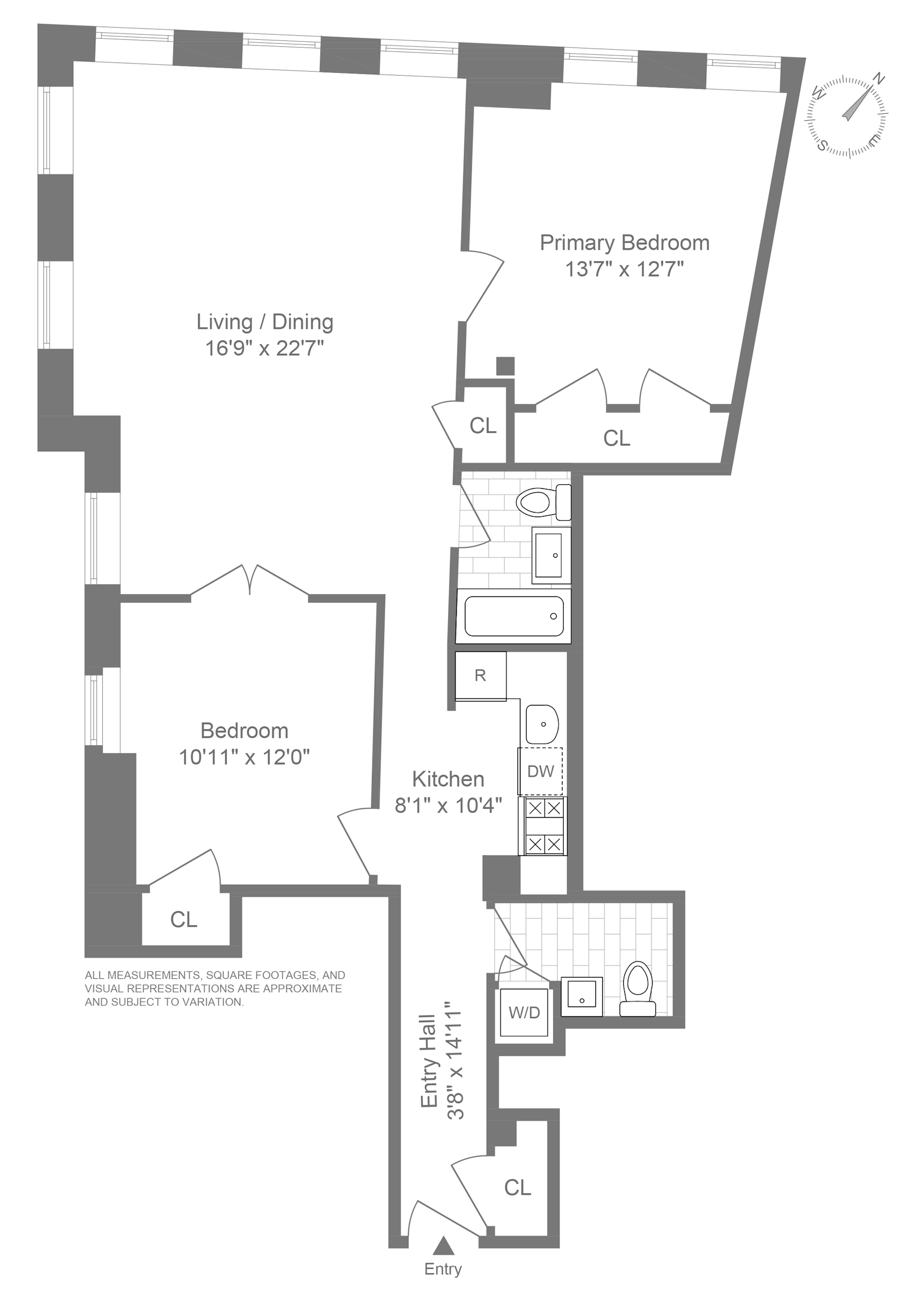 Floorplan for 264 Water Street, 5D