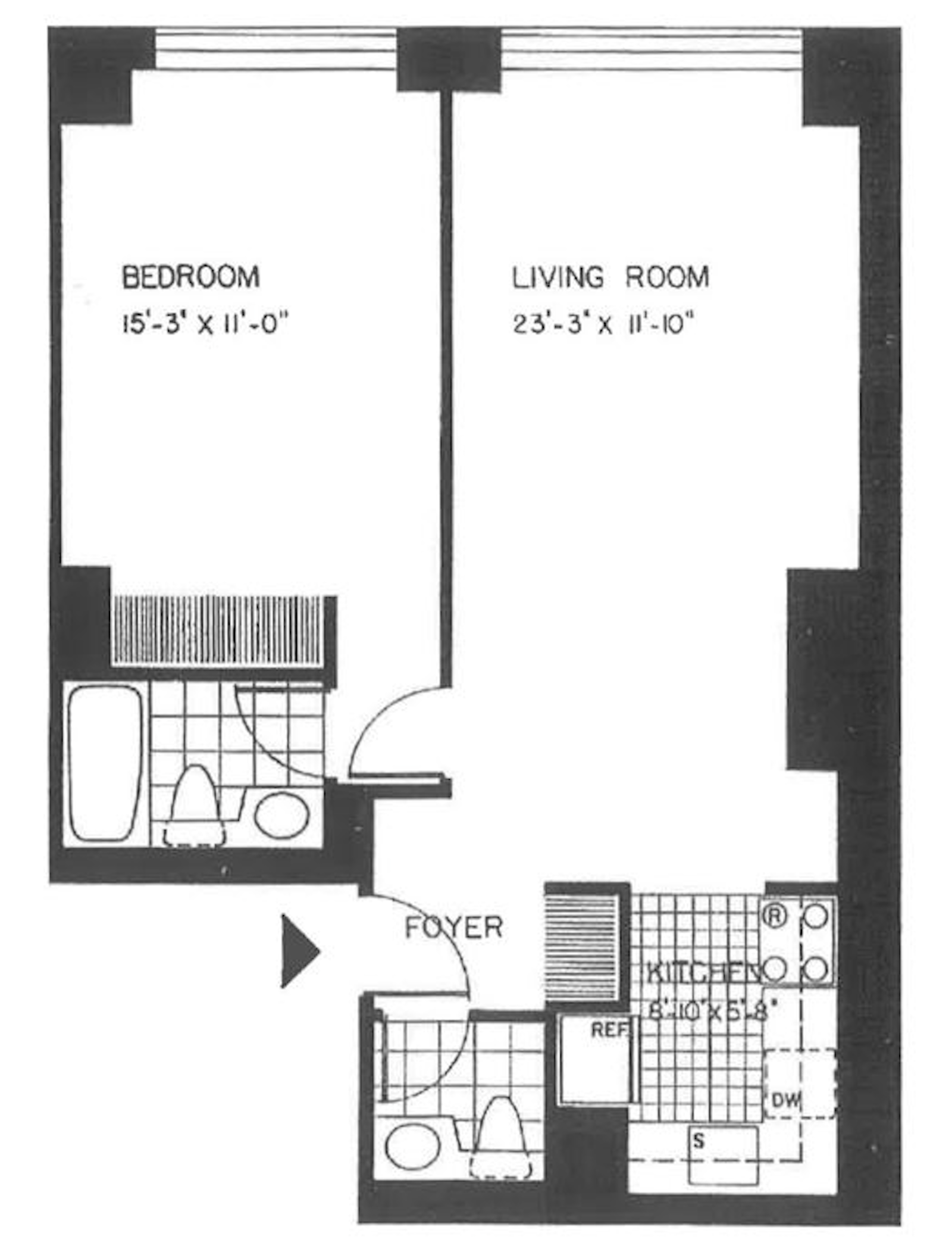 Floorplan for 236 East 47th Street, 11F