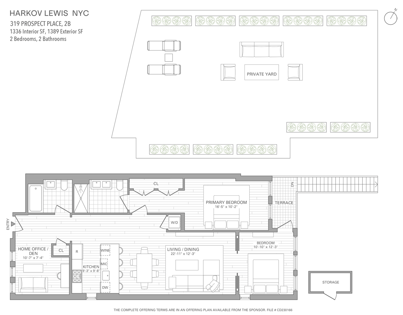 Floorplan for 319 Prospect Place, 2B