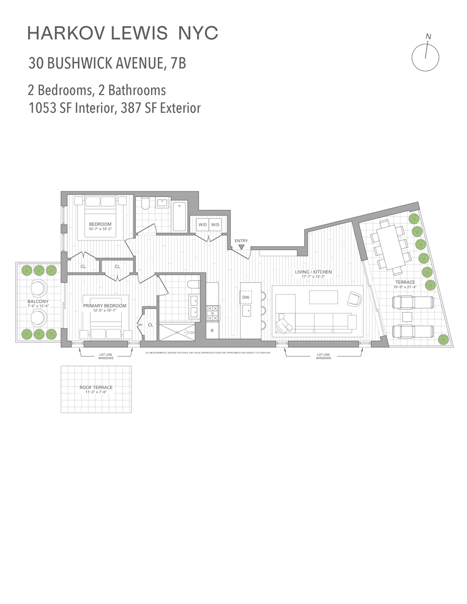 Floorplan for 30 Bushwick Avenue, 7B