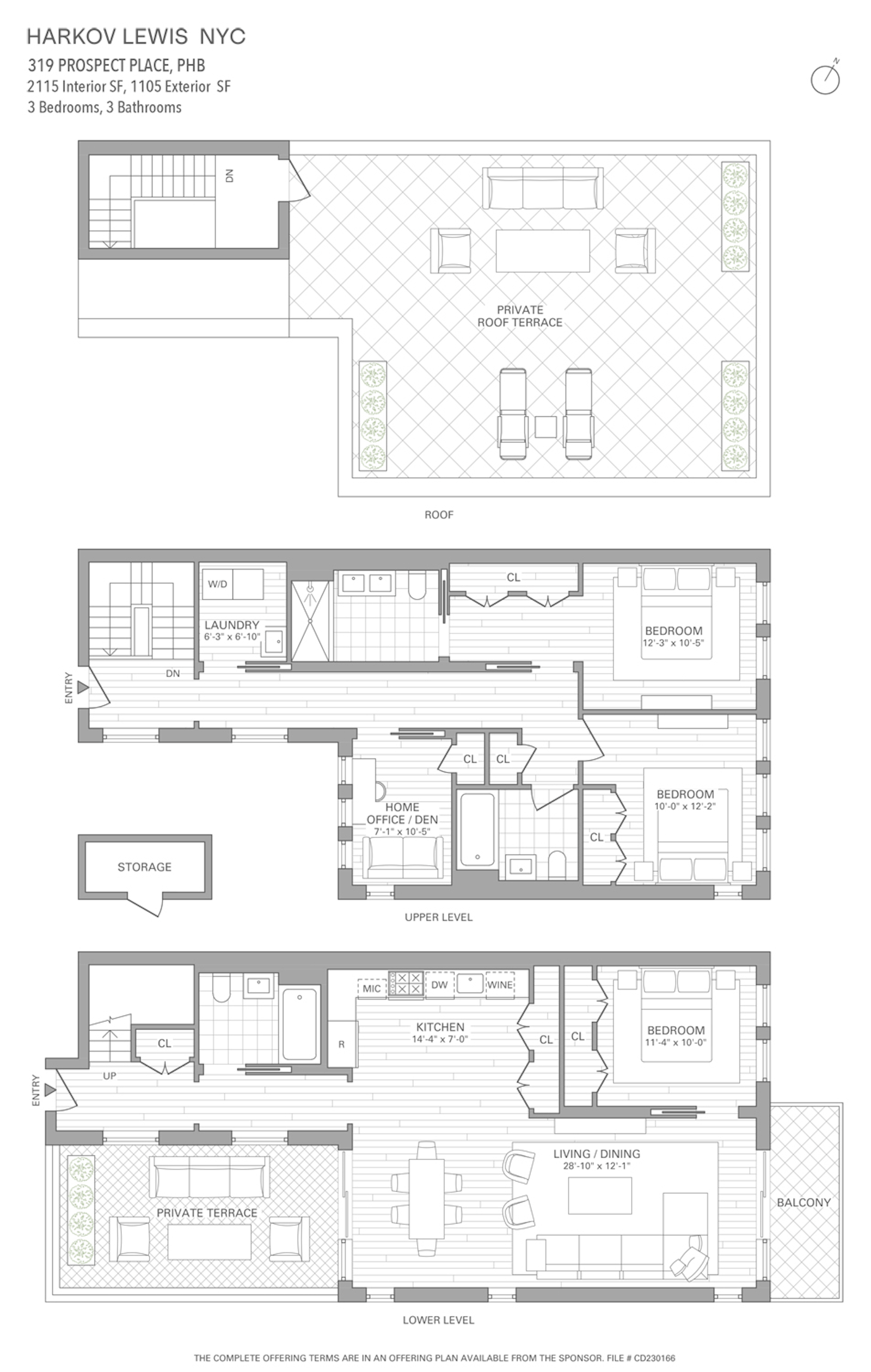 Floorplan for 319 Prospect Place, PHB