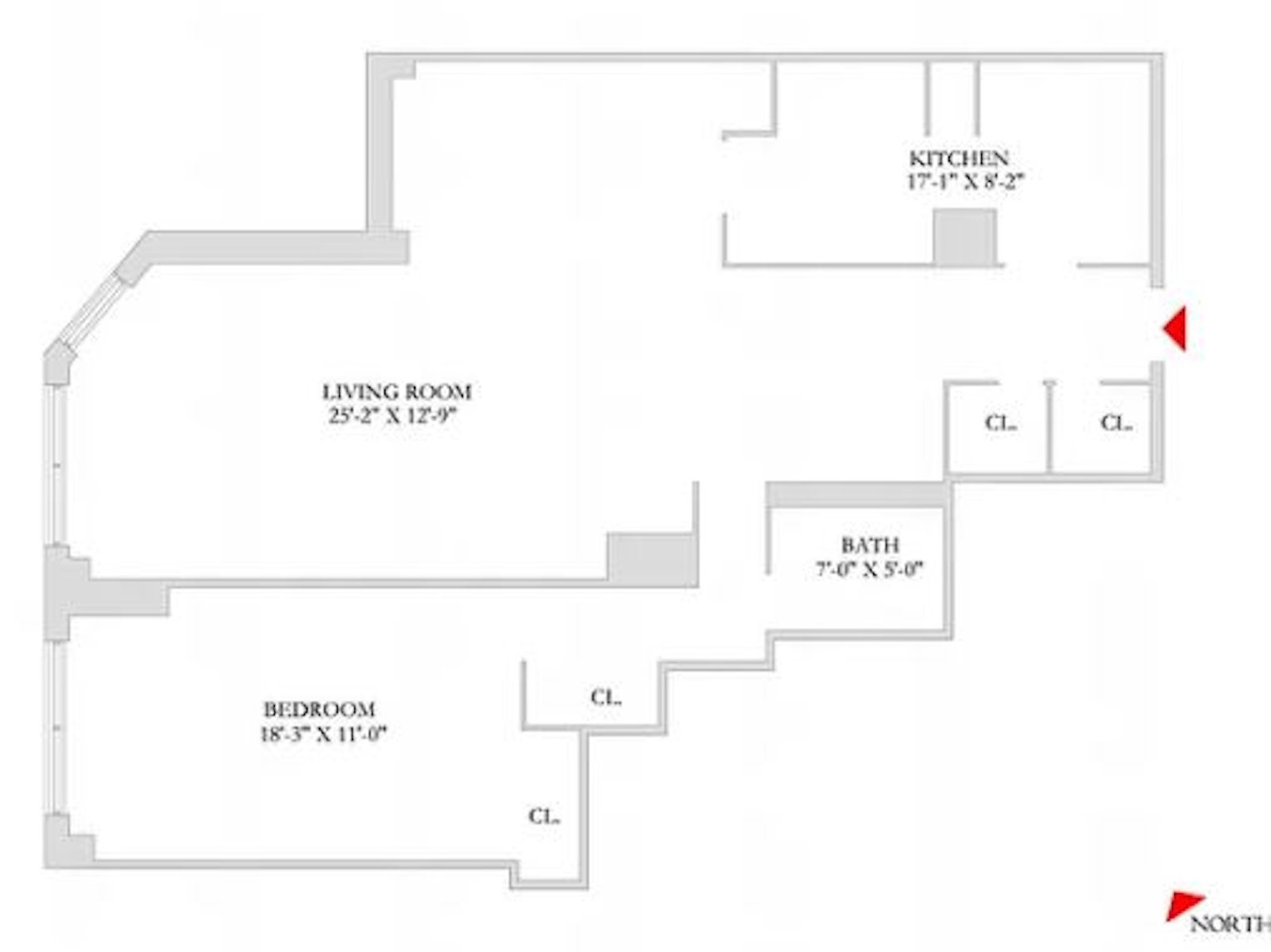 Floorplan for 155 West 68th Street, 705