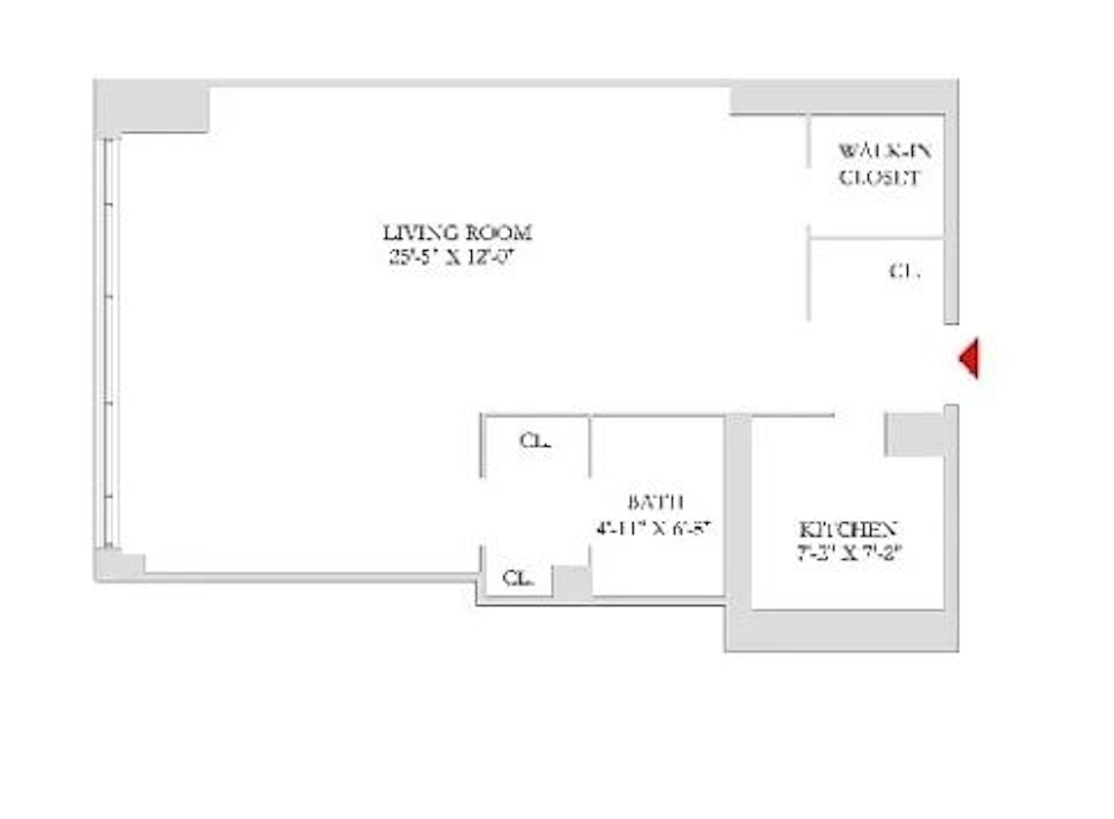 Floorplan for 155 West 68th Street, 1007