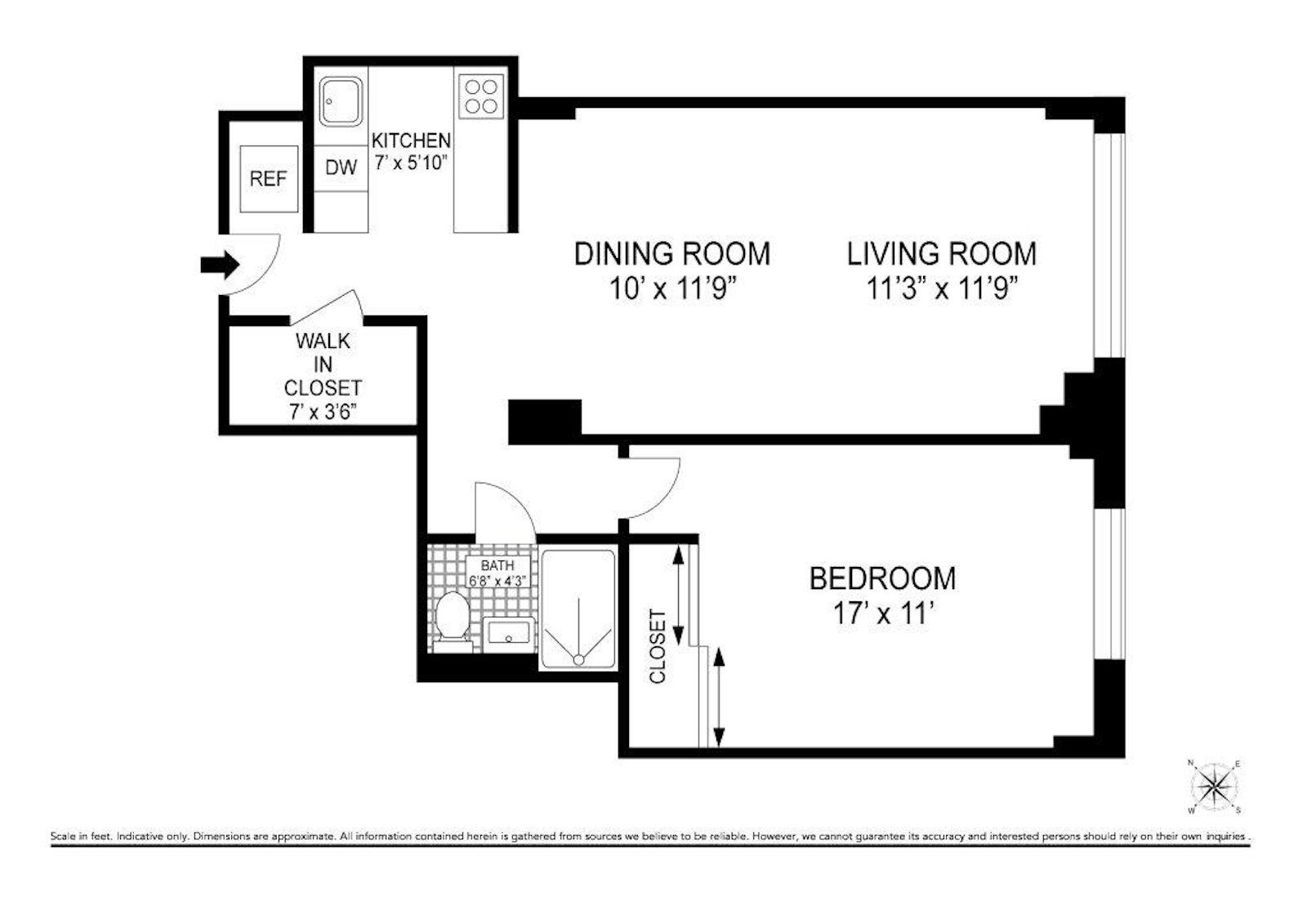 Floorplan for 240 East 76th Street, 6S