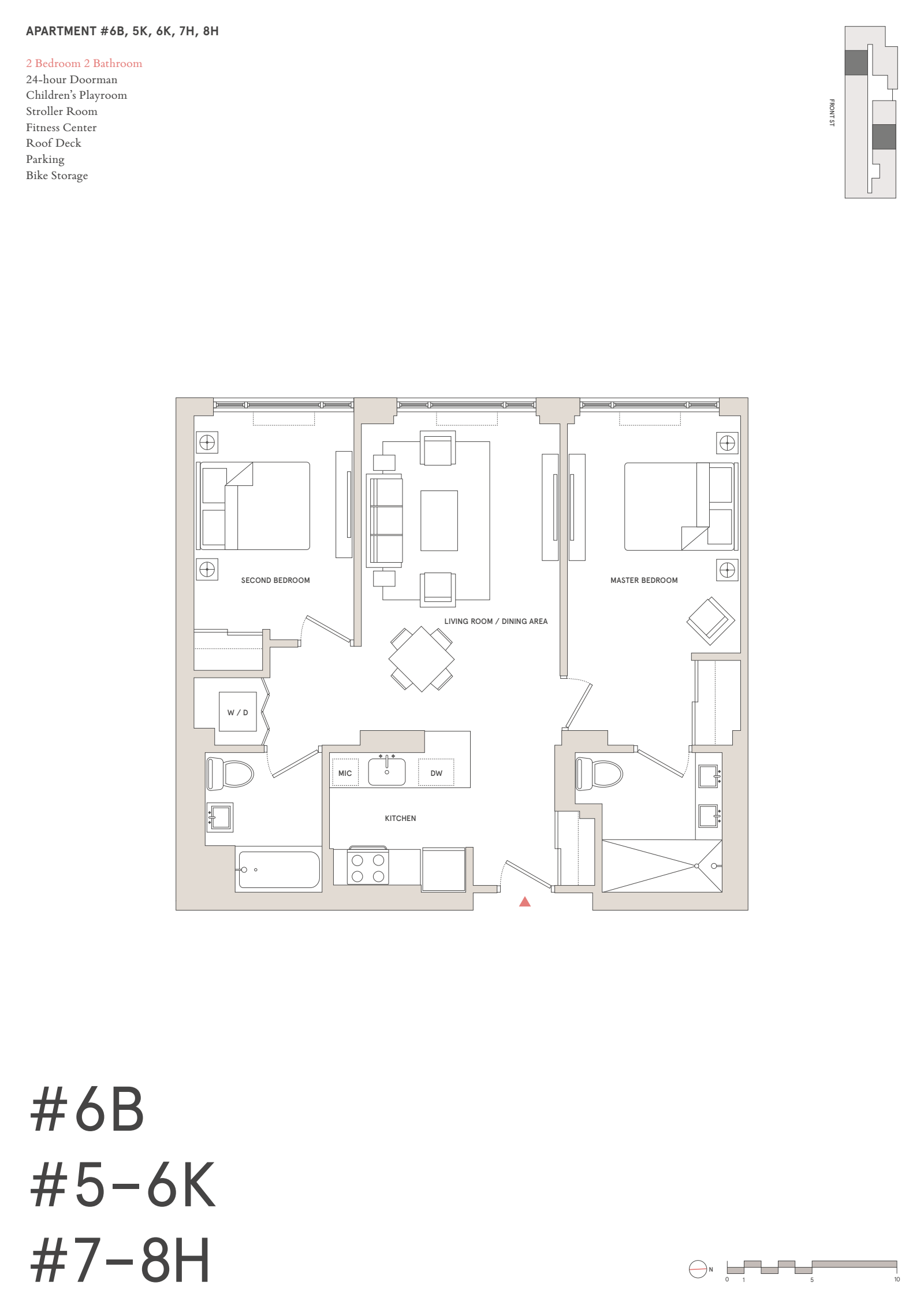 Floorplan for 181 Front Street, 6B