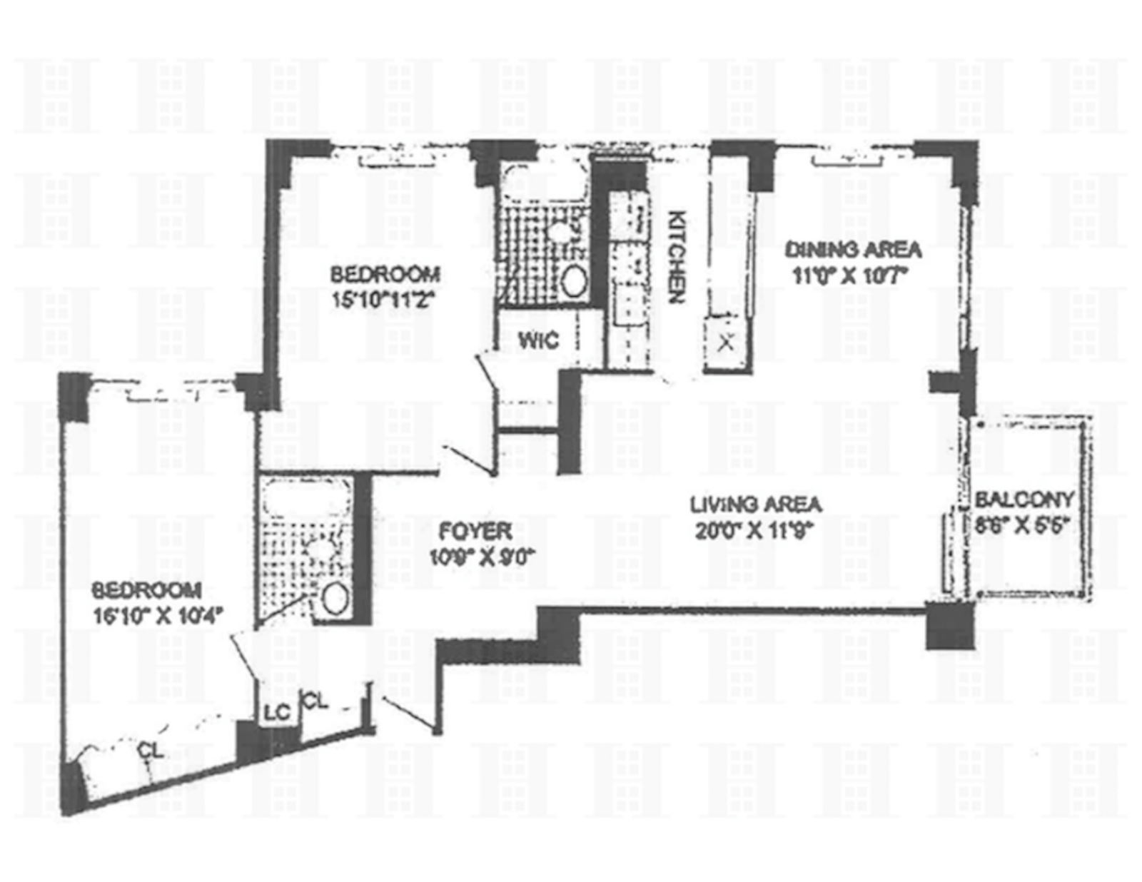 Floorplan for 5 East 22nd Street, 10C