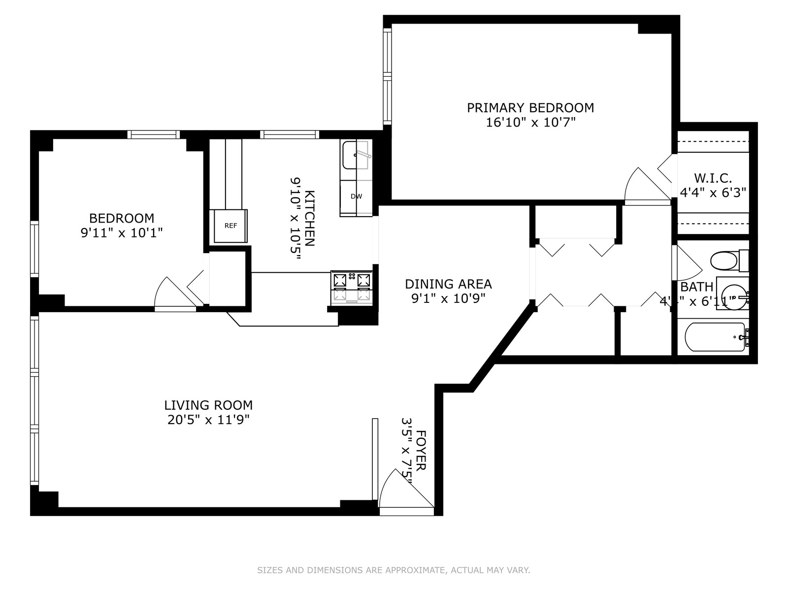 Floorplan for 5900 Arlington Avenue, 16X