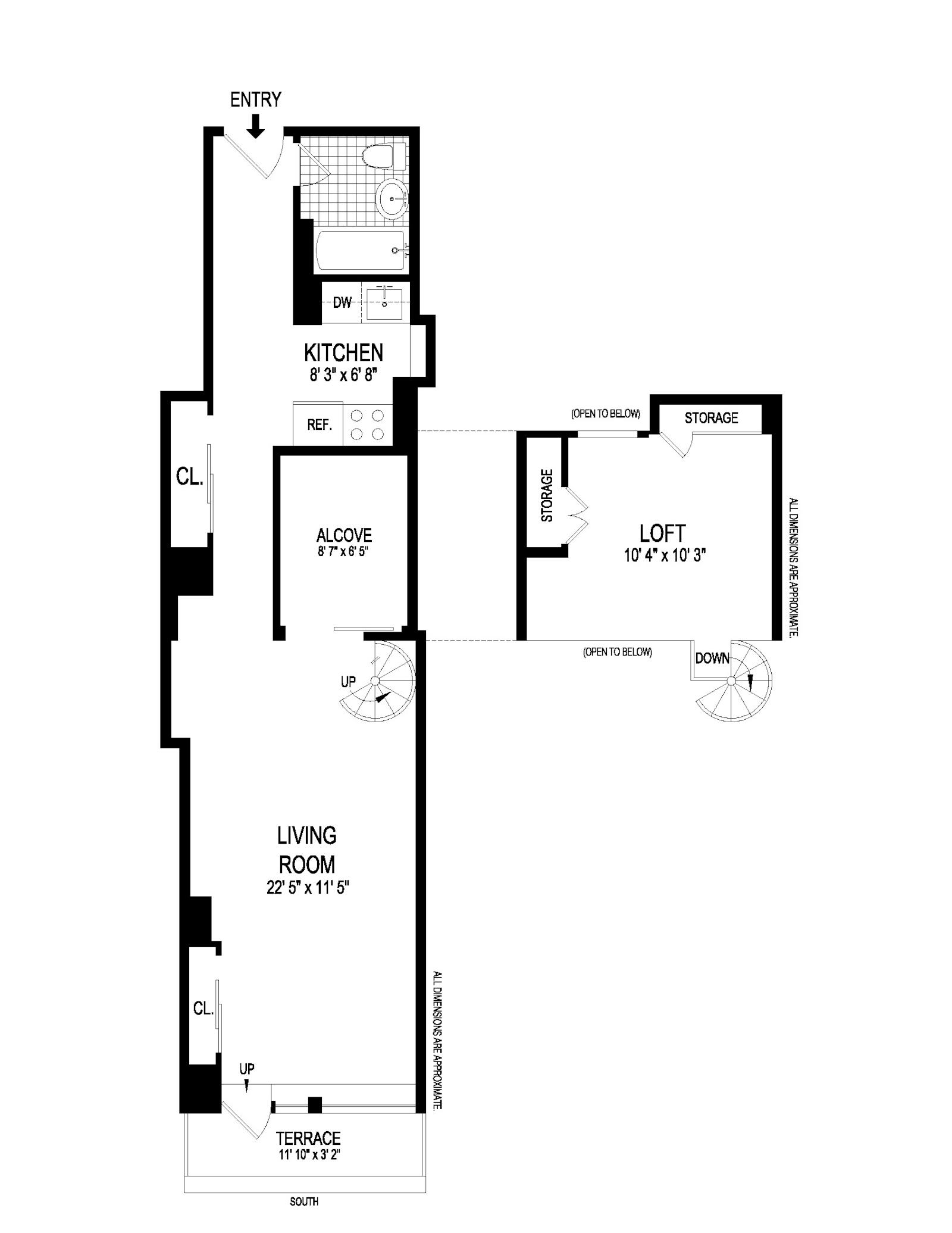 Floorplan for 310 East 46th Street, 11S