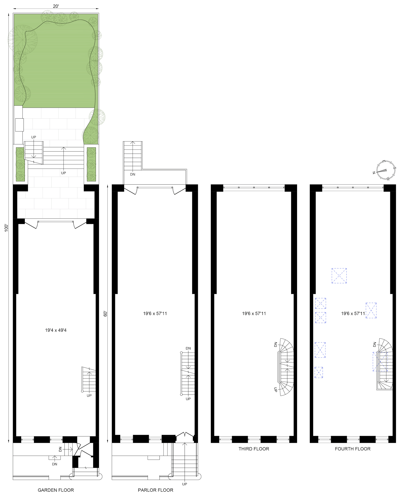 Floorplan for 629 Garden Street