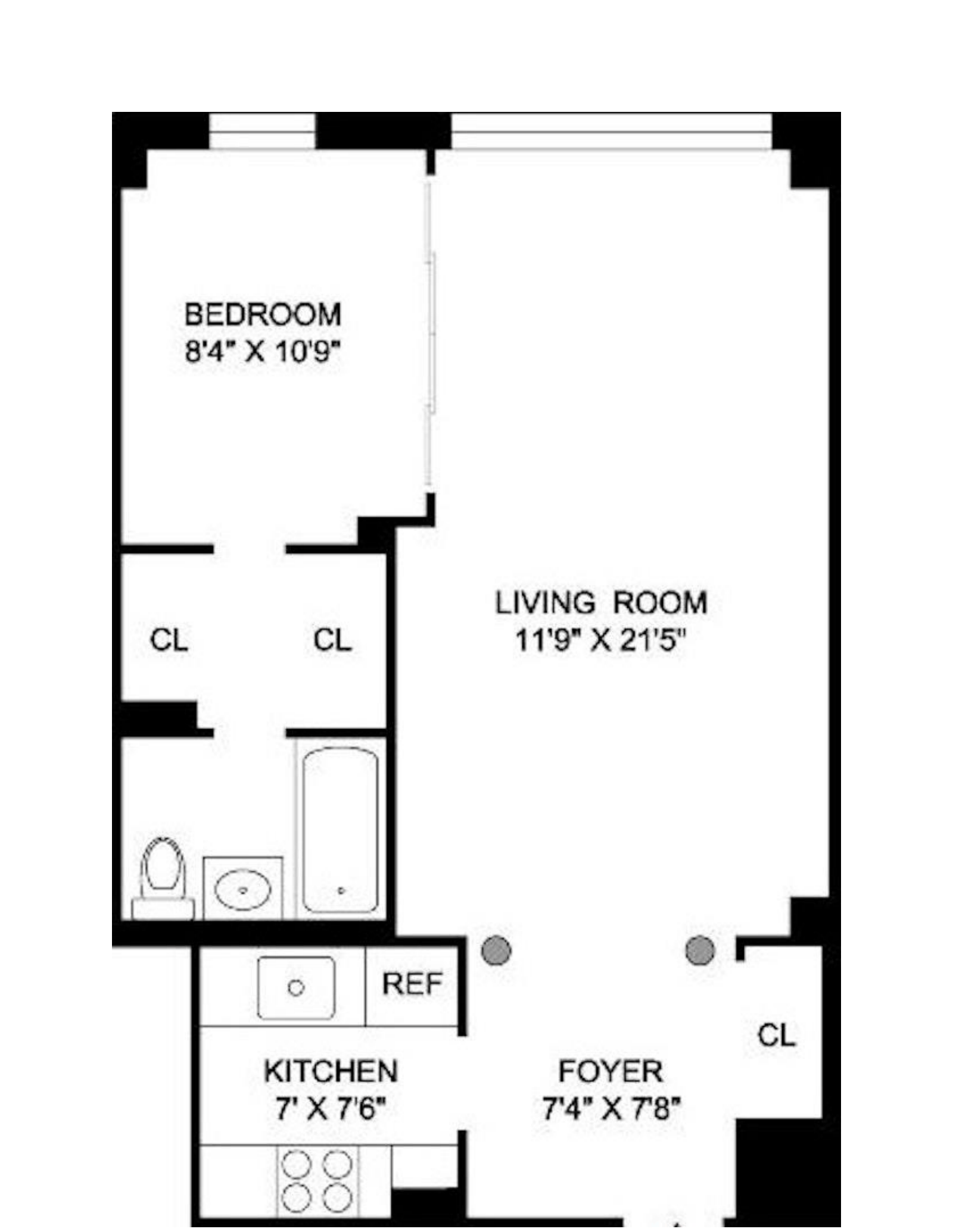 Floorplan for 445 East 86th Street, 6F