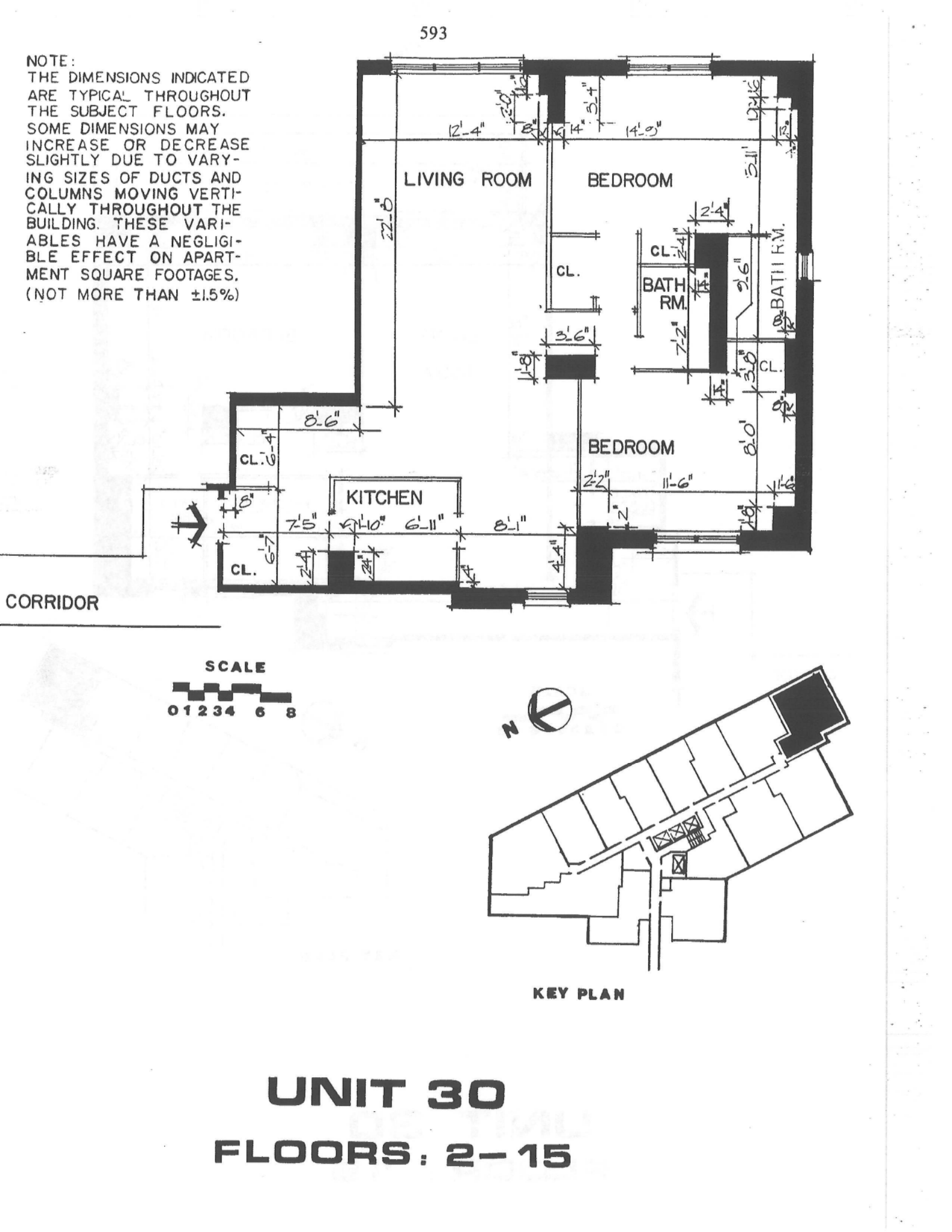 Floorplan for 155 West 68th Street, 1230