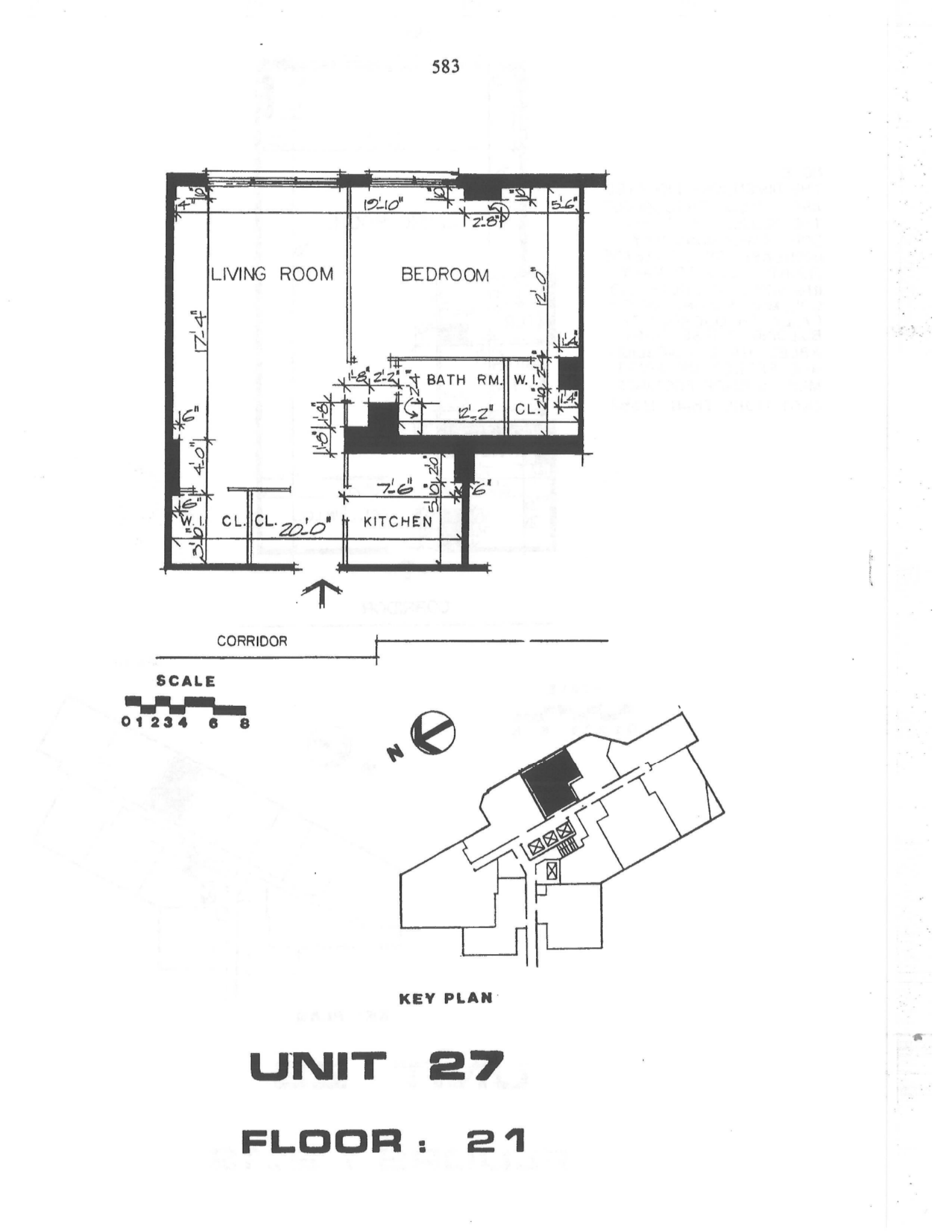 Floorplan for 155 West 68th Street, 2127