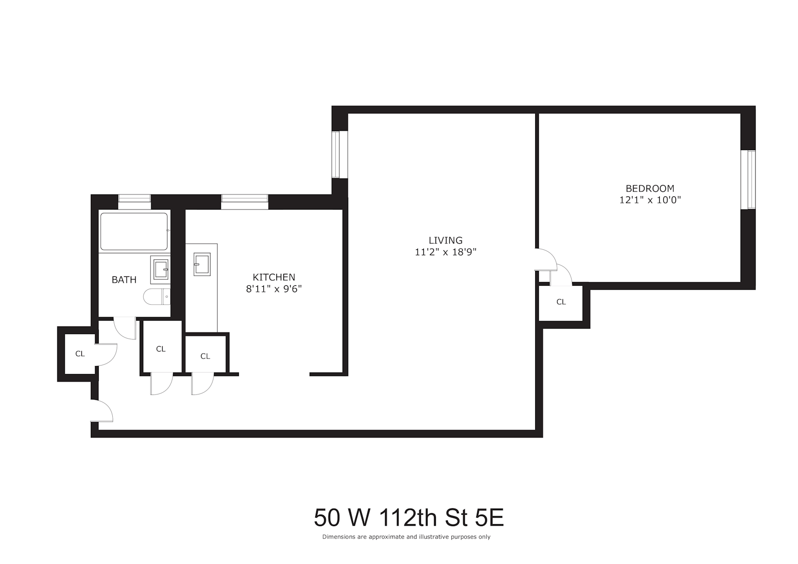 Floorplan for 50 West 112th Street