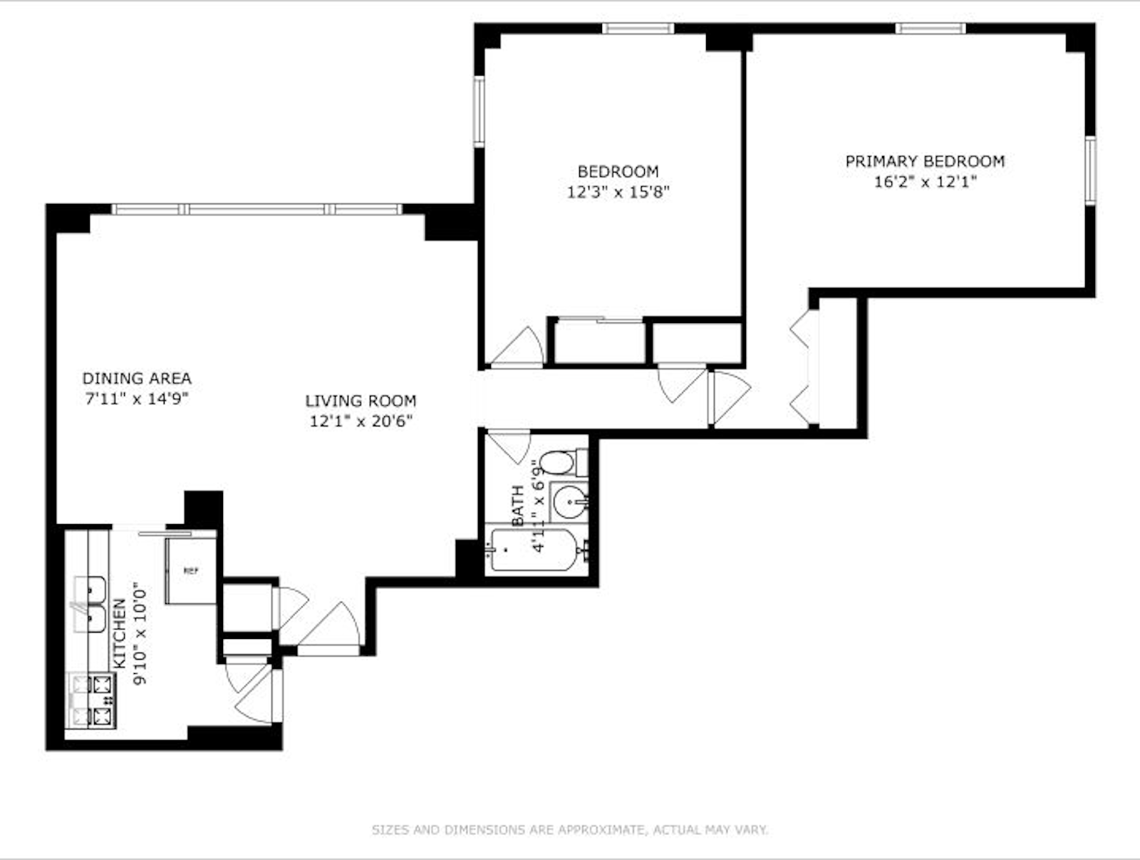 Floorplan for 1 Fordham Oval Hill